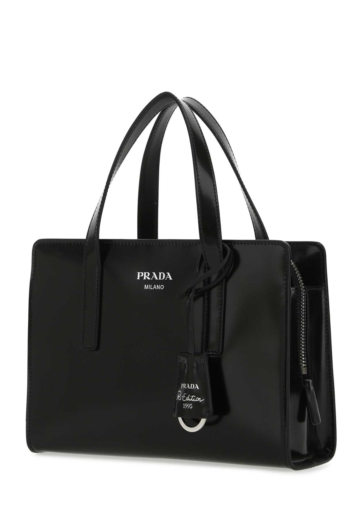 Prada Women Black Leather Re-Edition 1995 Handbag