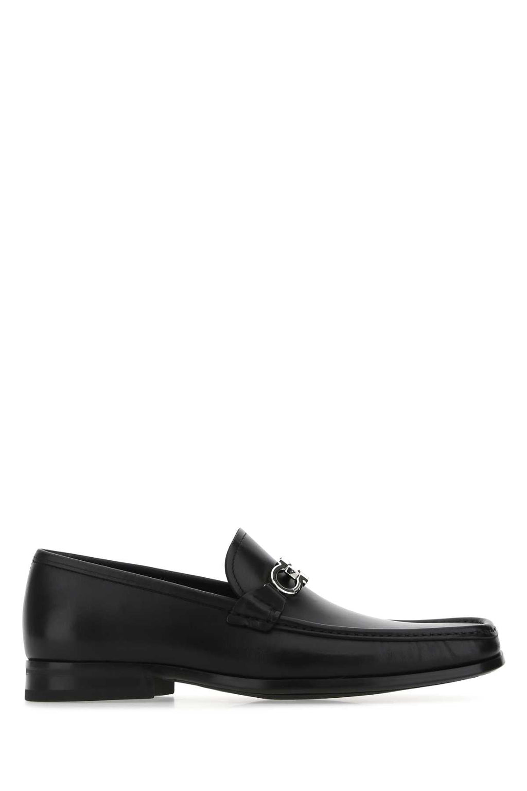 Salvatore Ferragamo Men Black Leather Loafers