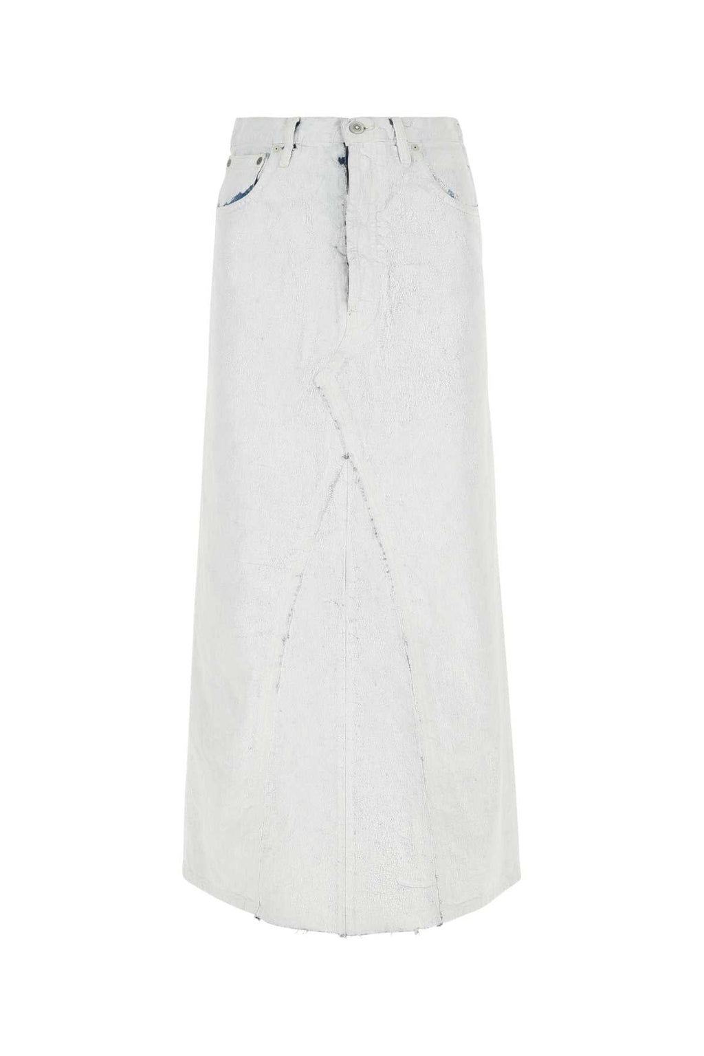 Maison Margiela Women White Denim Skirt