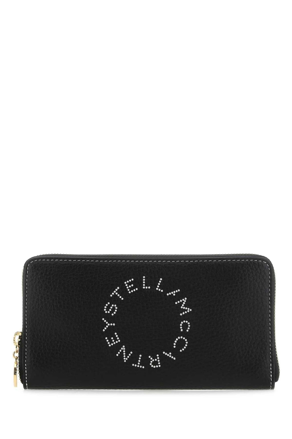 Stella Mccartney Women Black Grainy Mat Wallet
