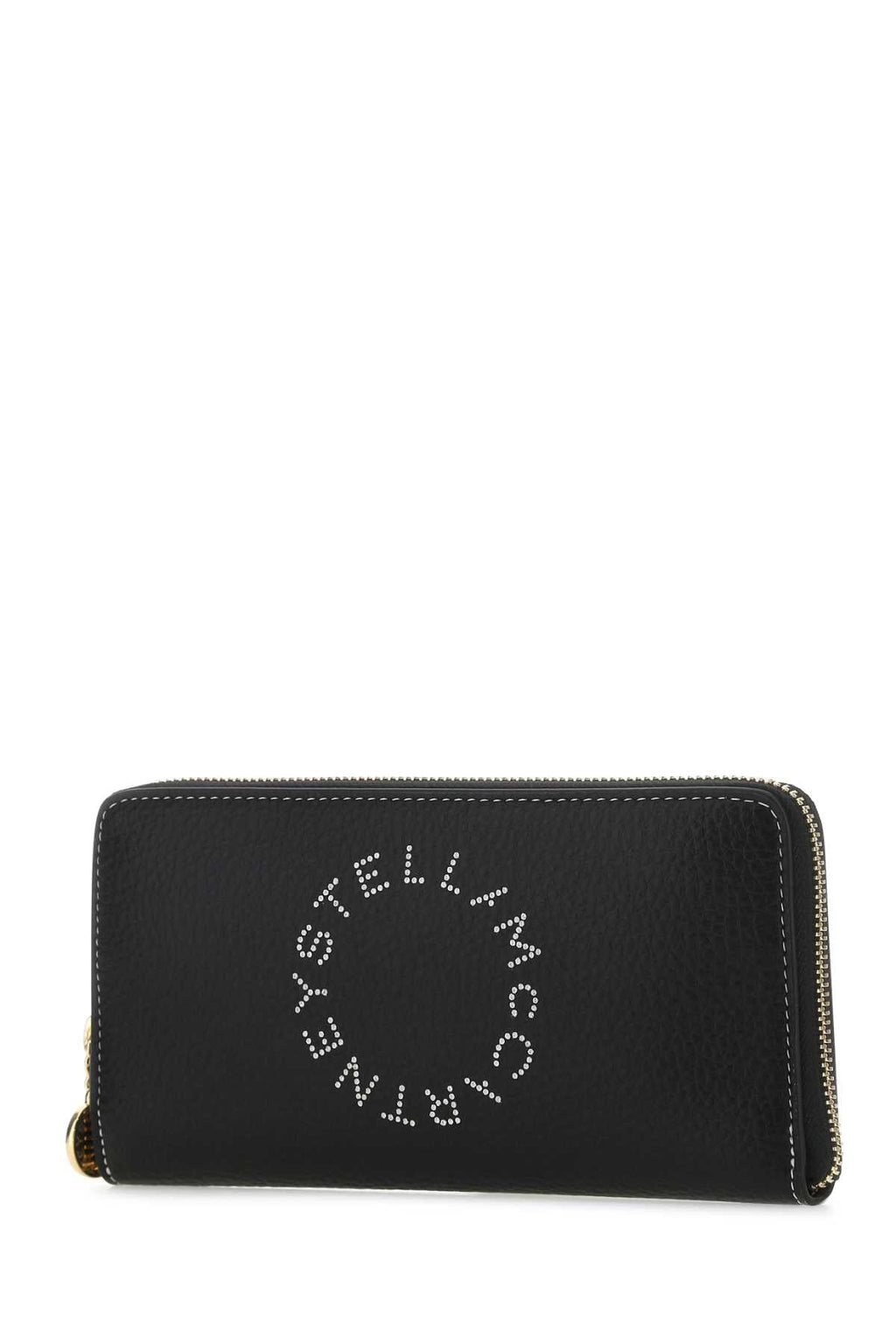 Stella Mccartney Women Black Grainy Mat Wallet