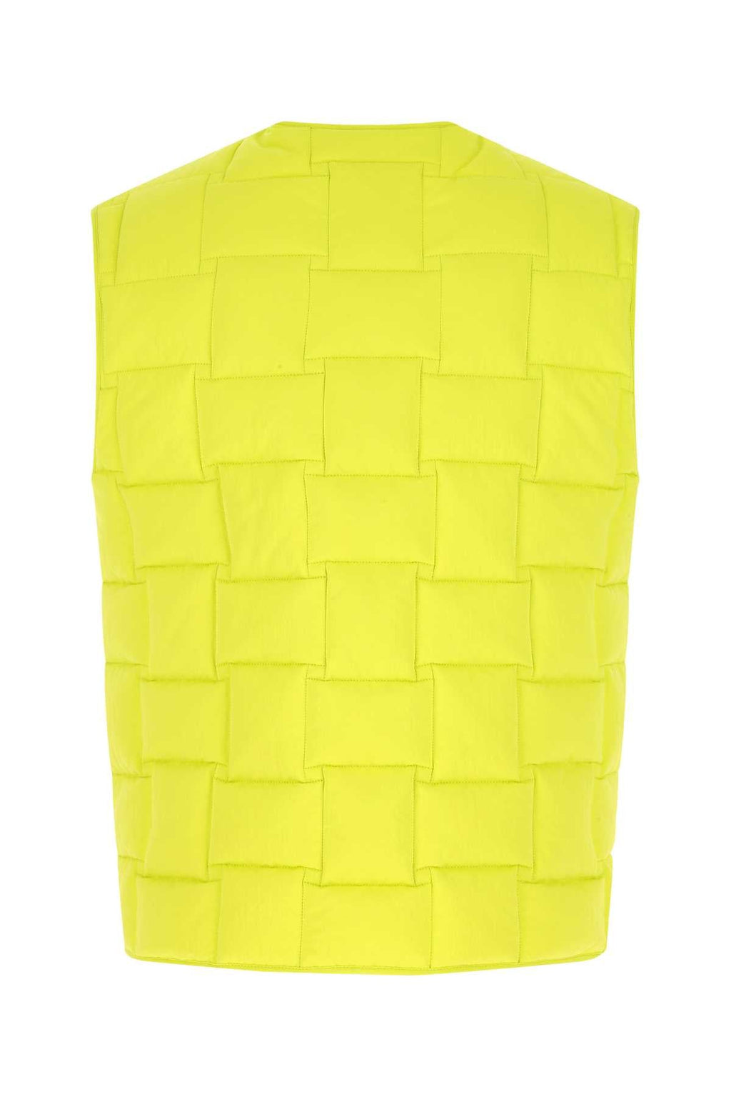 Bottega Veneta Men Fluo Yellow Nylon Padded Vest