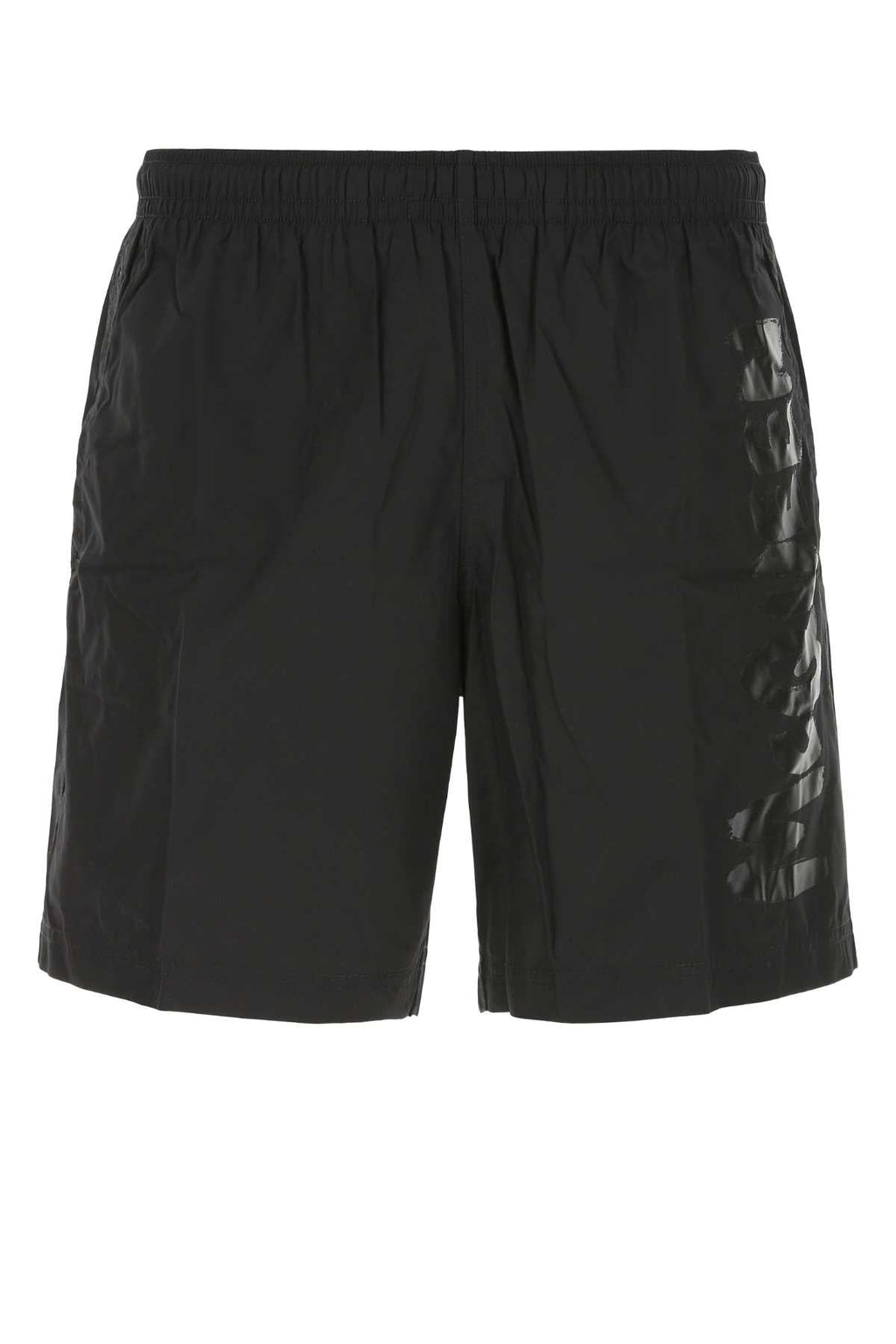 Alexander Mcqueen Men Black Nylon Swimming Shorts