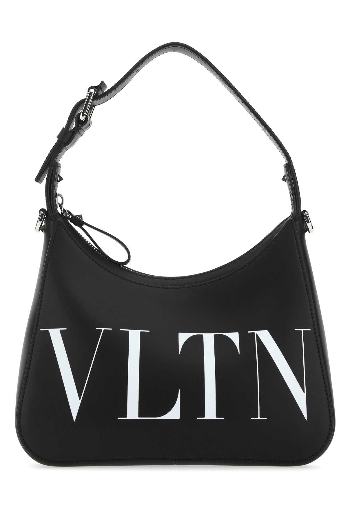 Valentino Garavani Men Black Leather Vltn Handbag