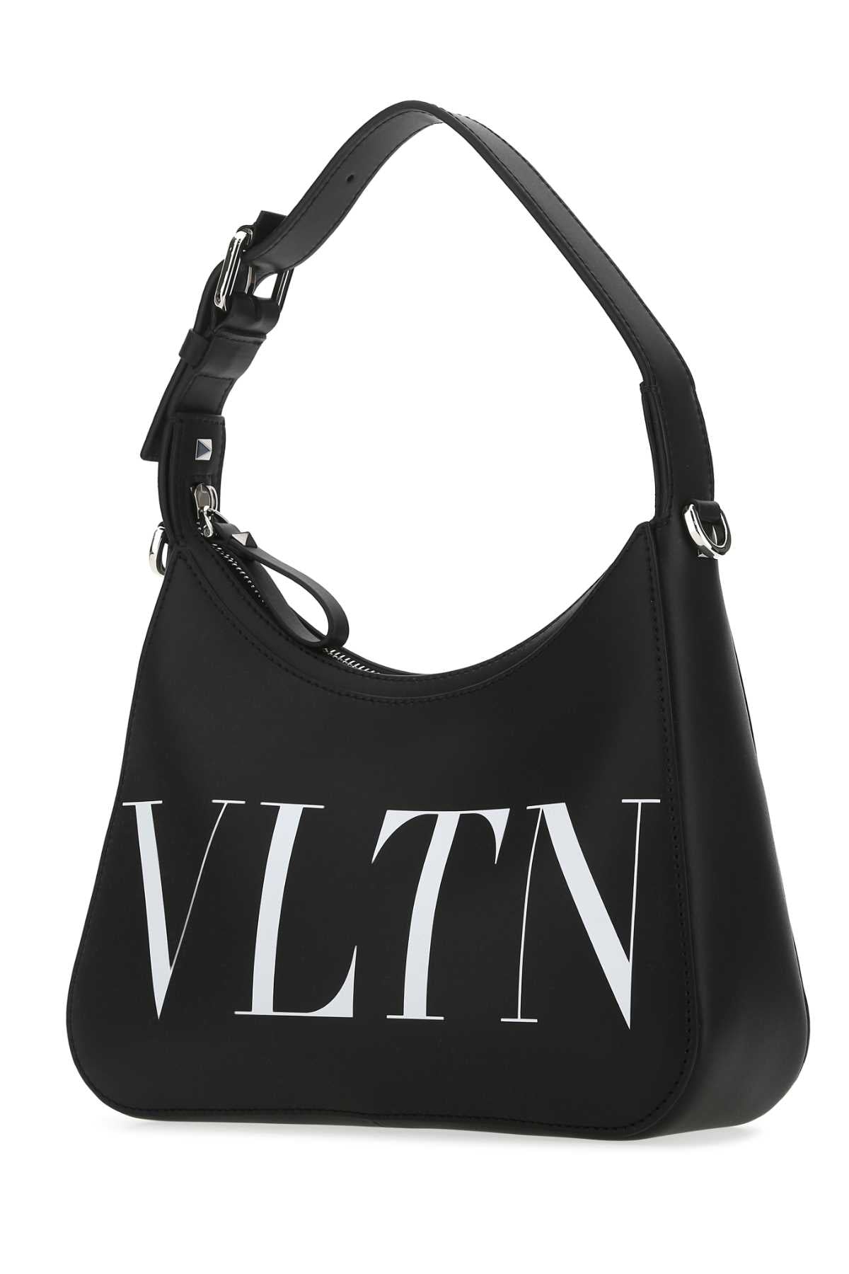 Valentino Garavani Men Black Leather Vltn Handbag