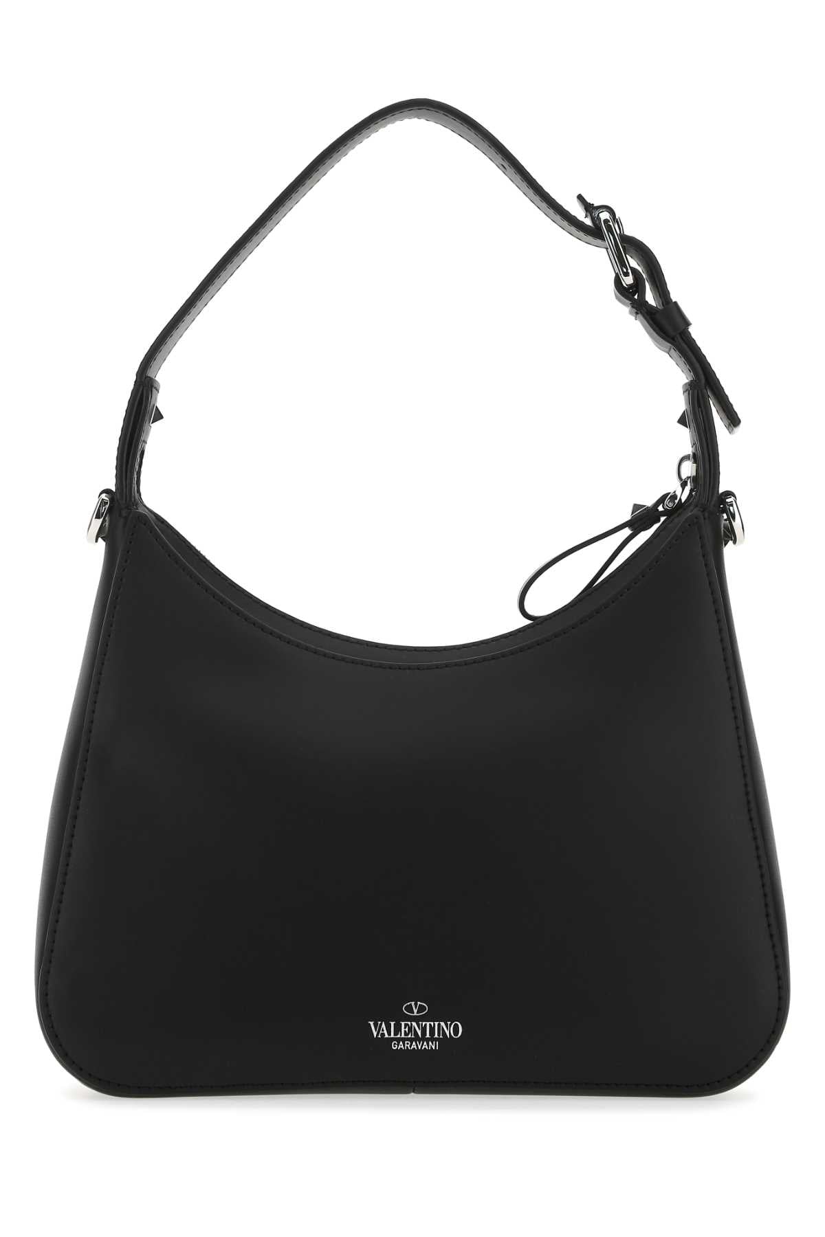 Valentino Garavani Men Black Leather Vltn Handbag