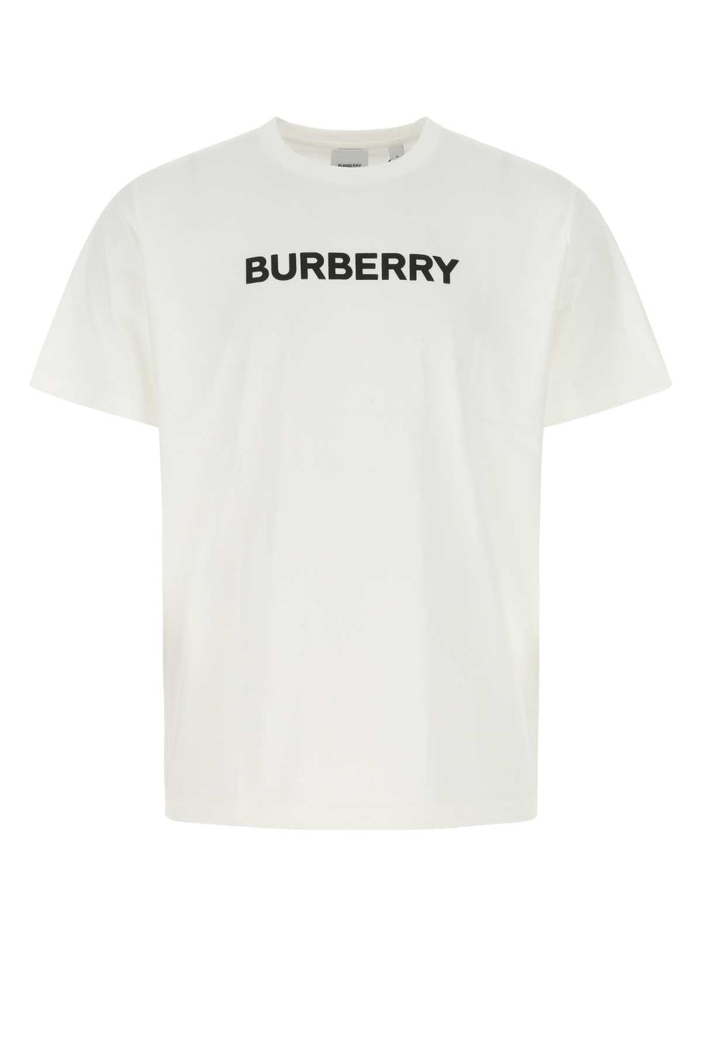 Burberry Men White Cotton T-Shirt