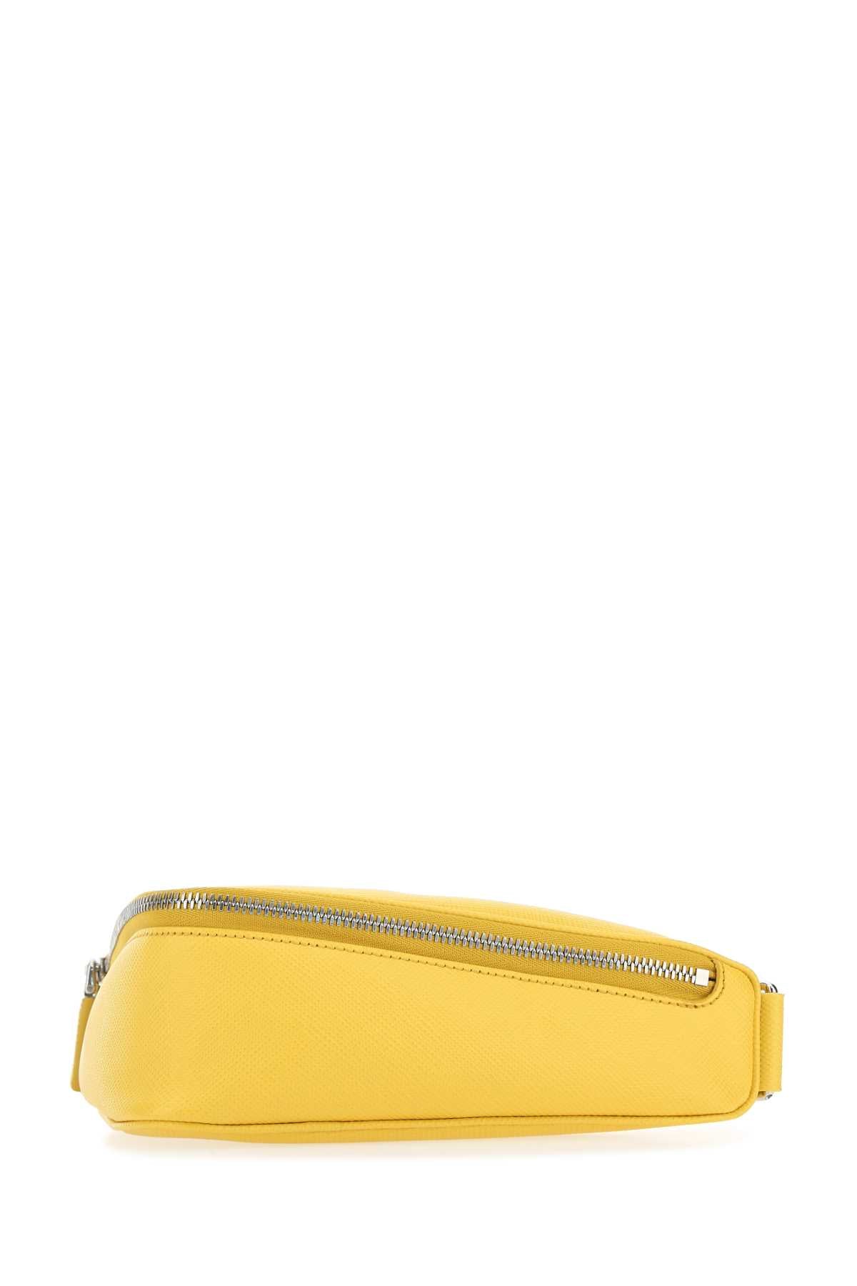 Prada Men Yellow Leather Belt Bag
