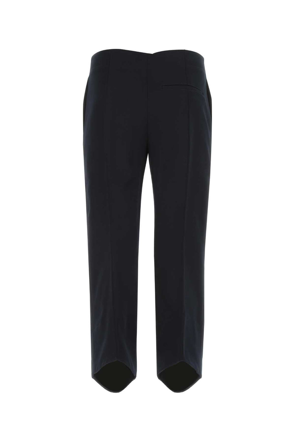 Bottega Veneta Women Midnight Blue Cotton Cropped Cut Pant