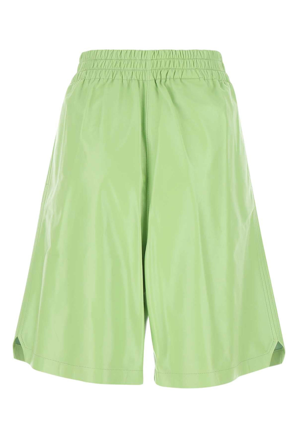 Bottega Veneta Women Pastel Green Leather Shorts