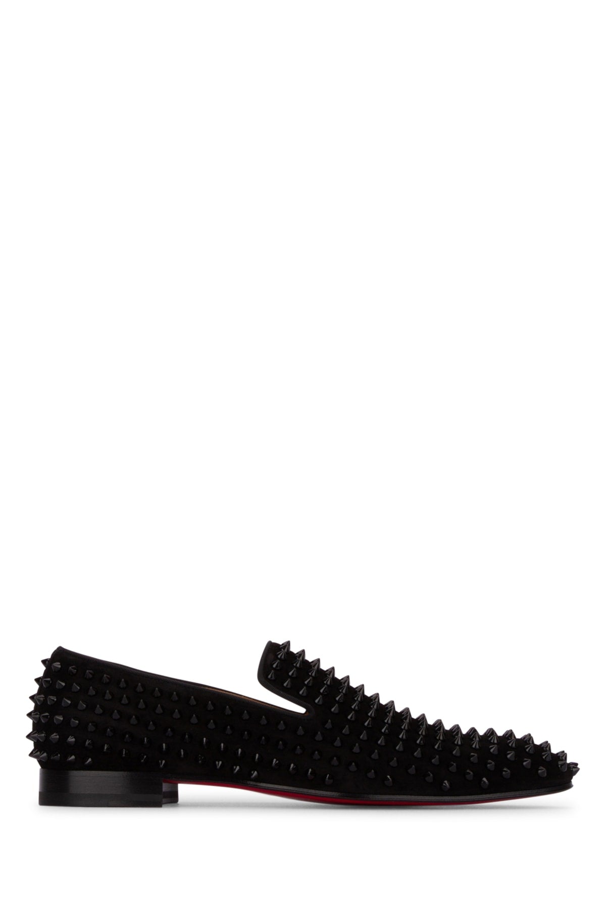 Christian Louboutin Men Dandelion Spikes Flat Veau Velours/Gg