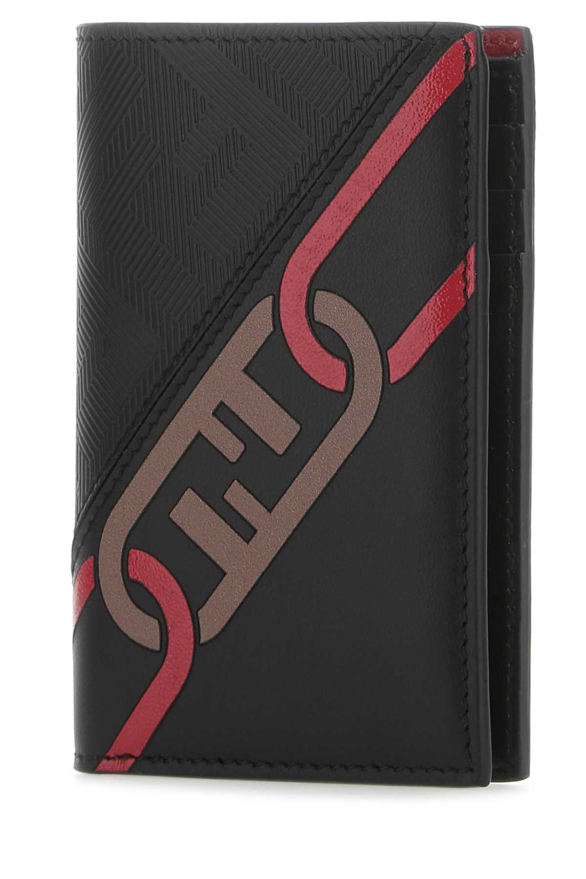 Fendi Men Black Leather Wallet