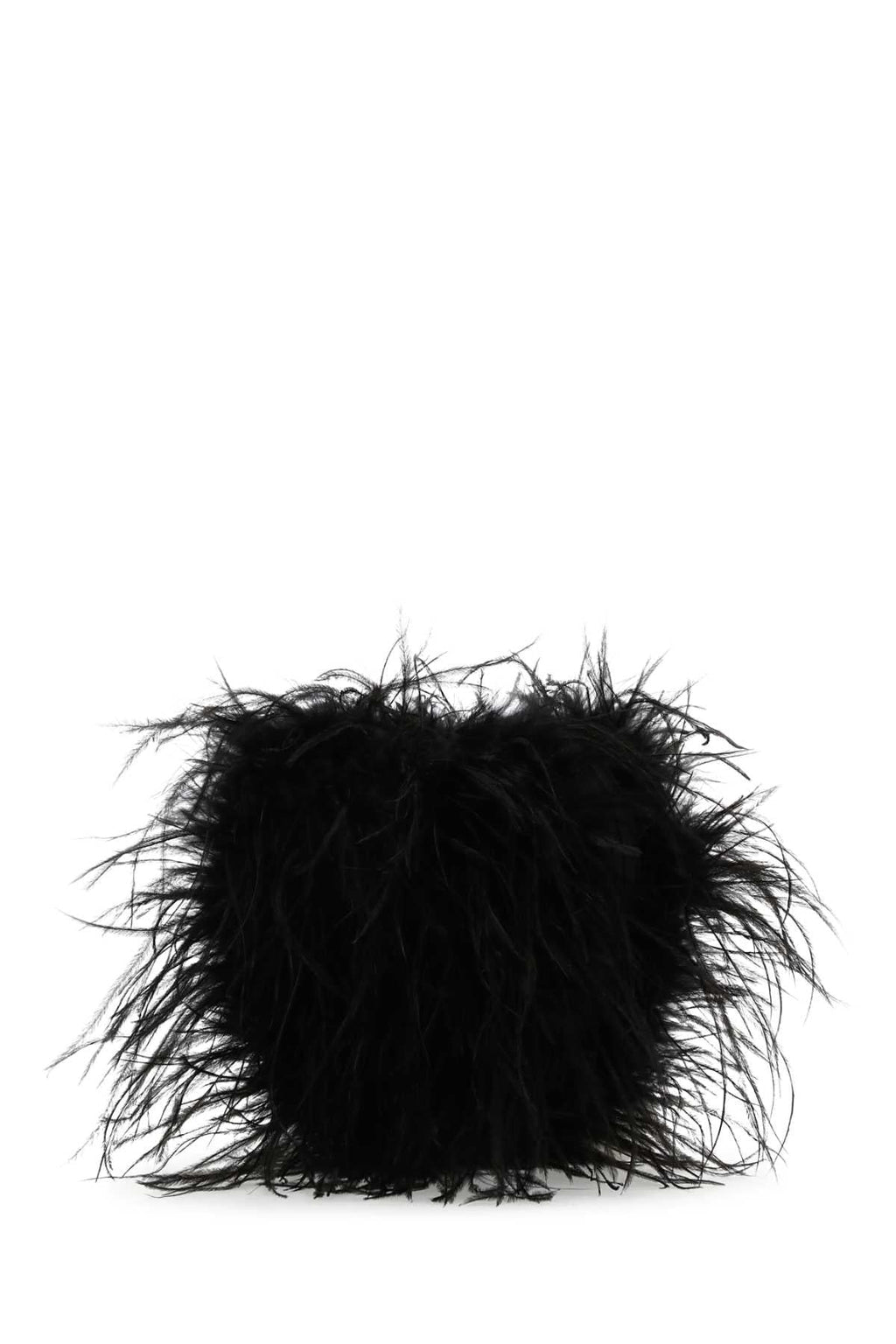 Alexander Wang Women Black Feathers Clutch