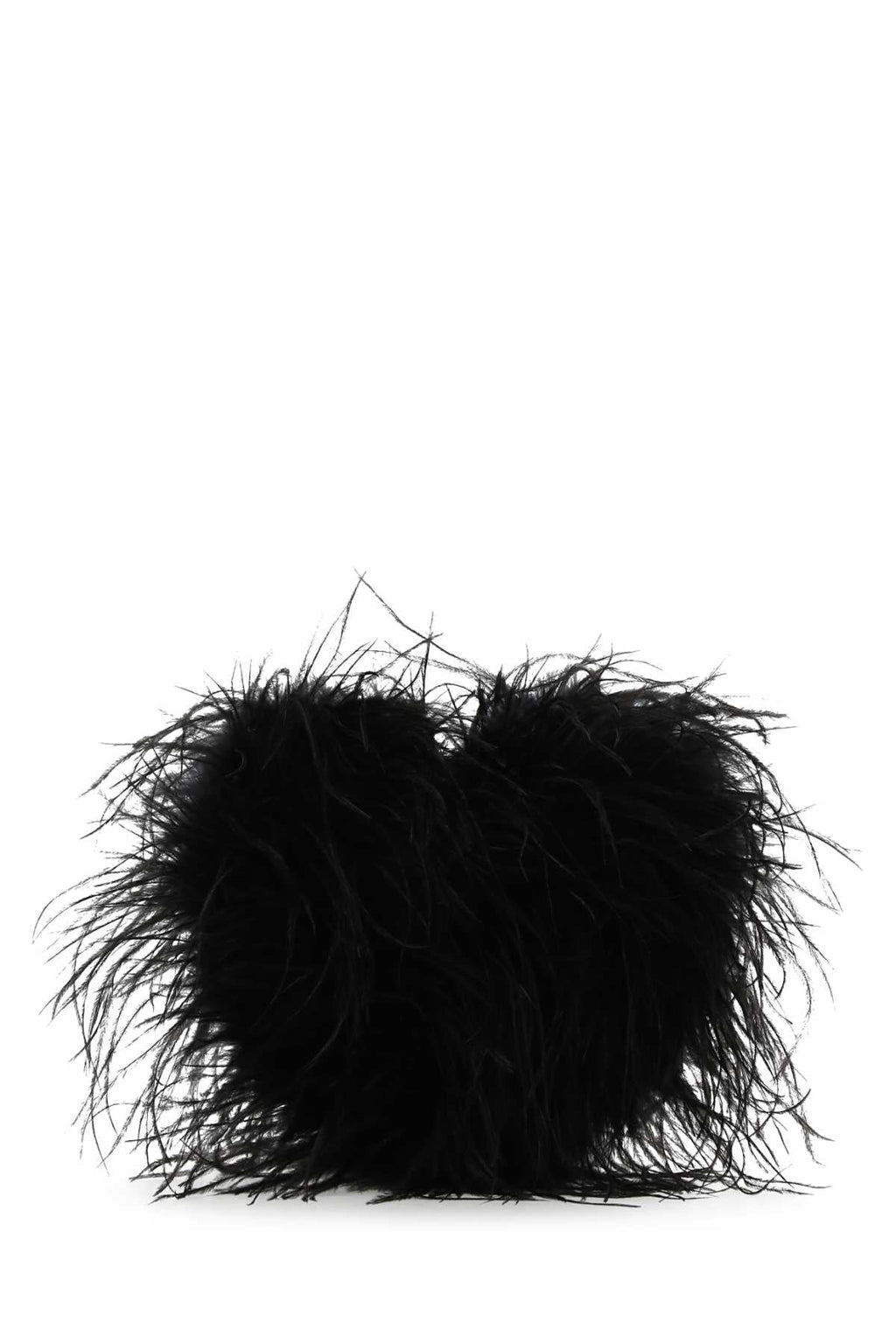 Alexander Wang Women Black Feathers Clutch