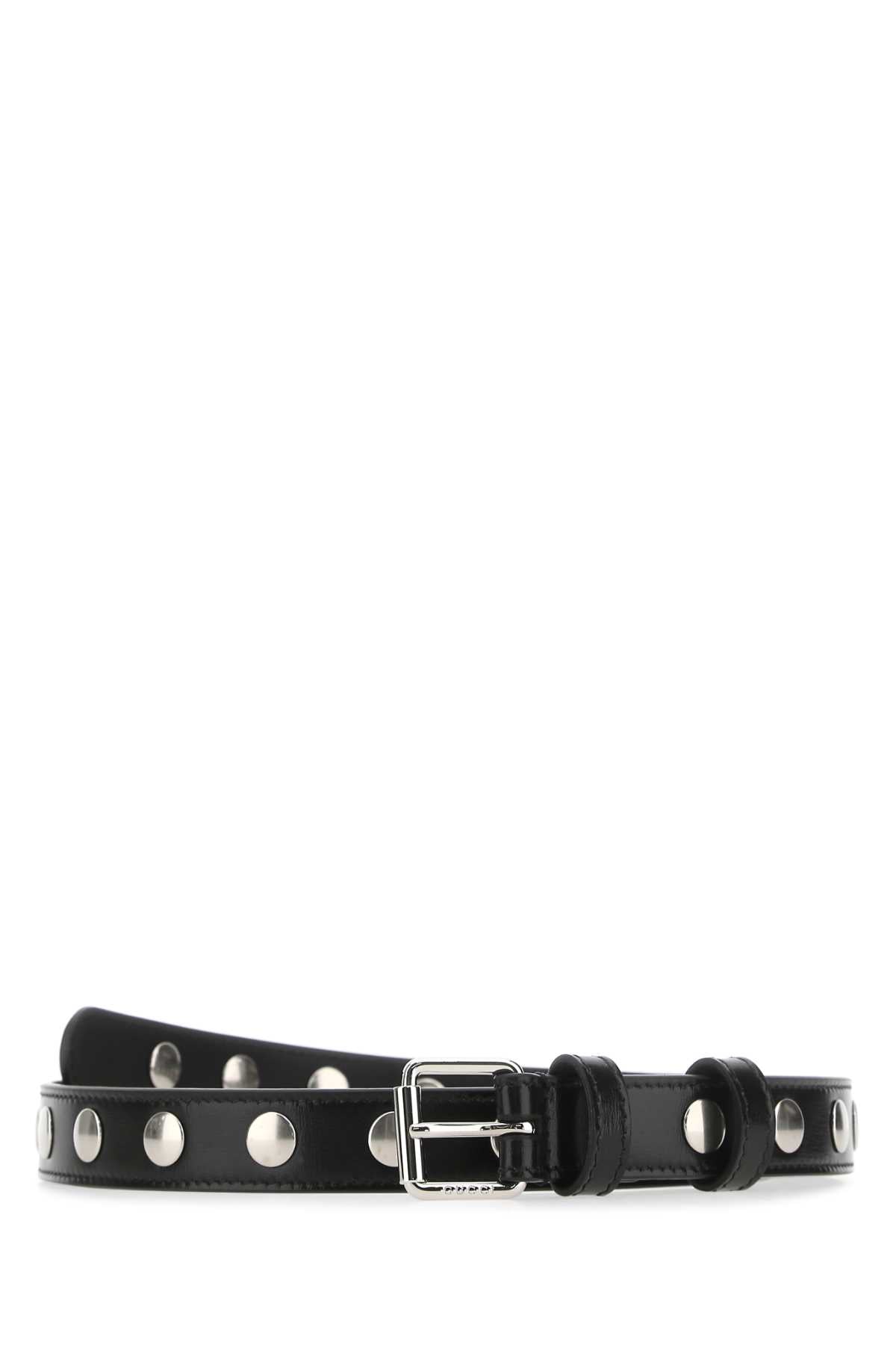 Gucci Women Black Leather Belt
