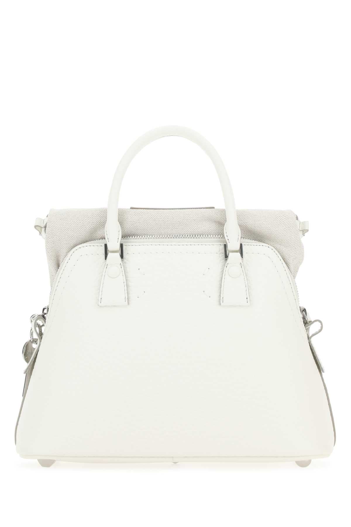 Maison Margiela Women White Leather 5Ac Handbag