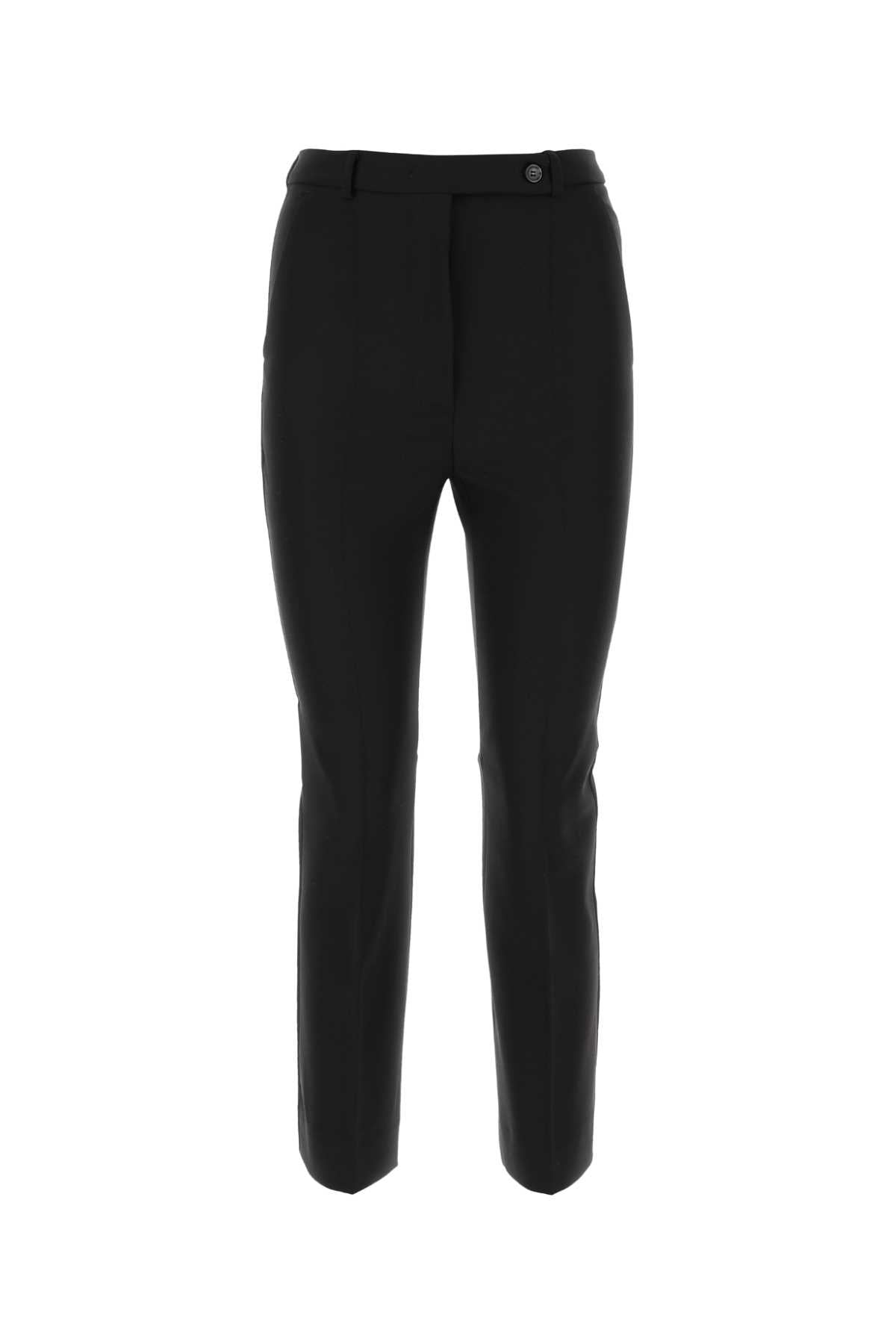 Sportmax Women Black Wool Navetta Pant