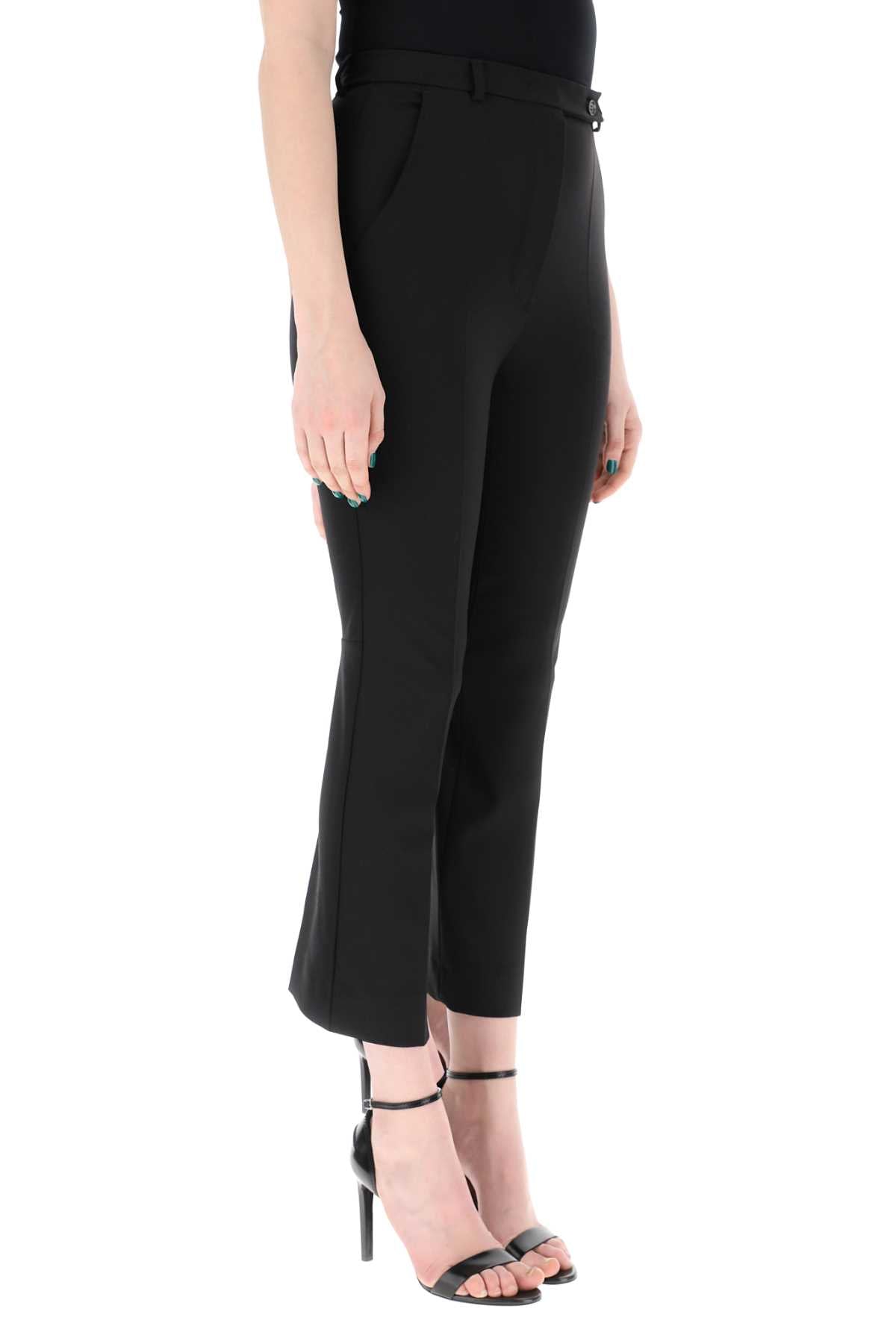 Sportmax Women Black Wool Navetta Pant