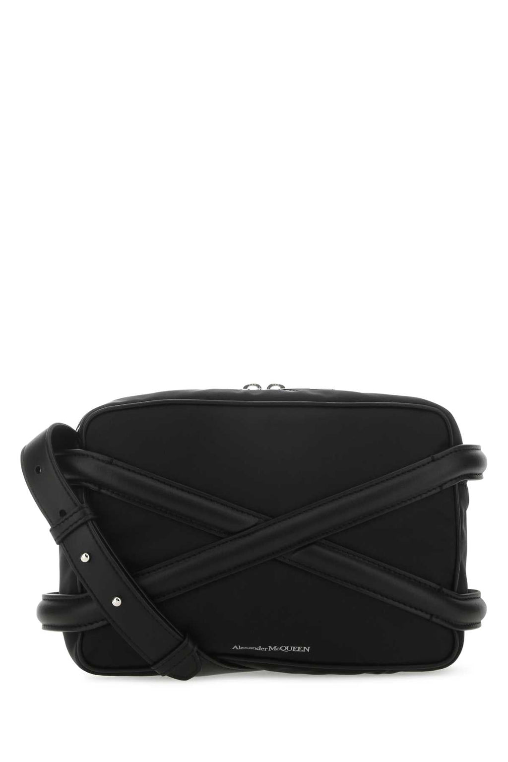 Alexander Mcqueen Men Black Nylon Harness Crossbody Bag