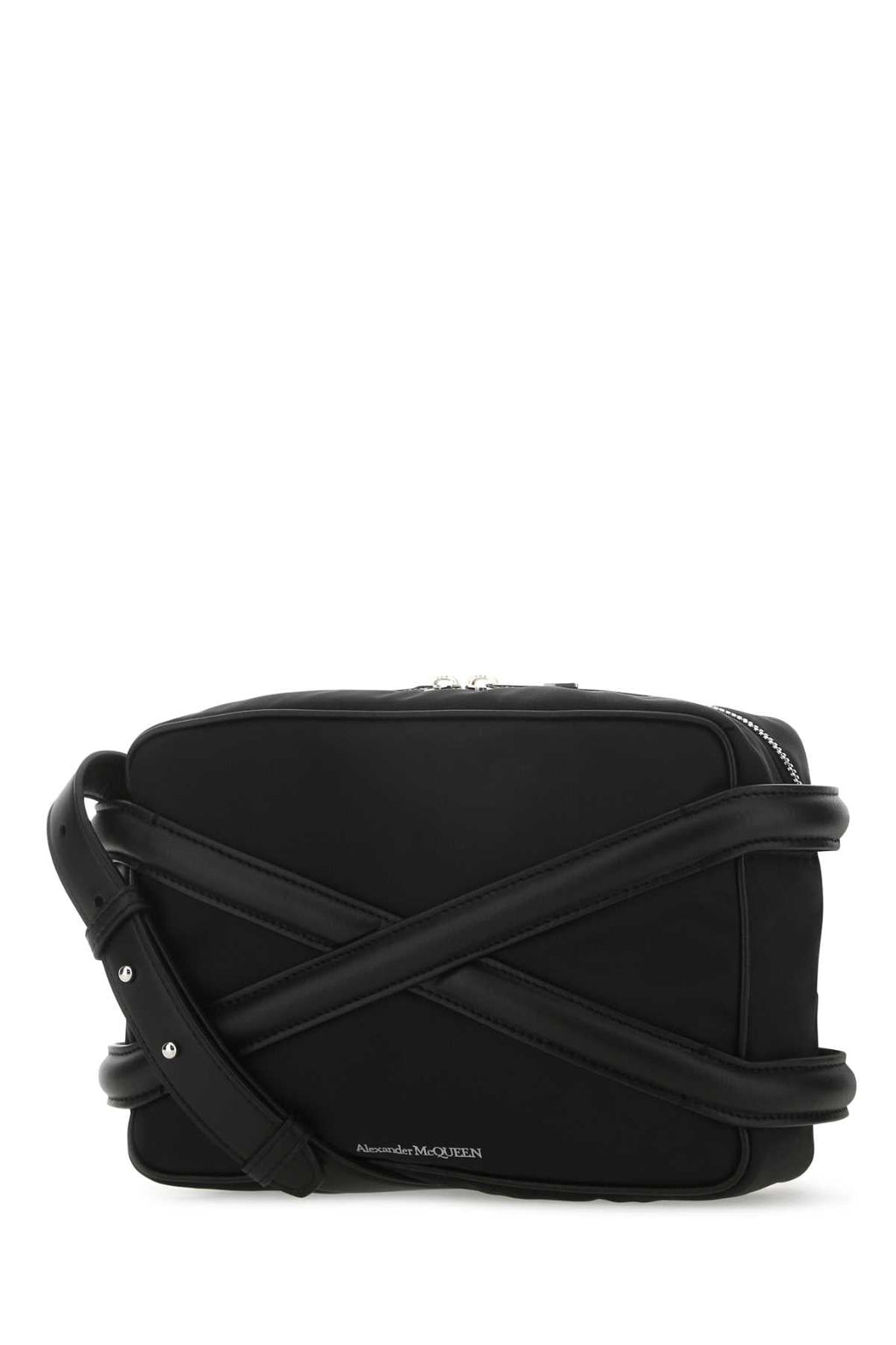 Alexander Mcqueen Men Black Nylon Harness Crossbody Bag