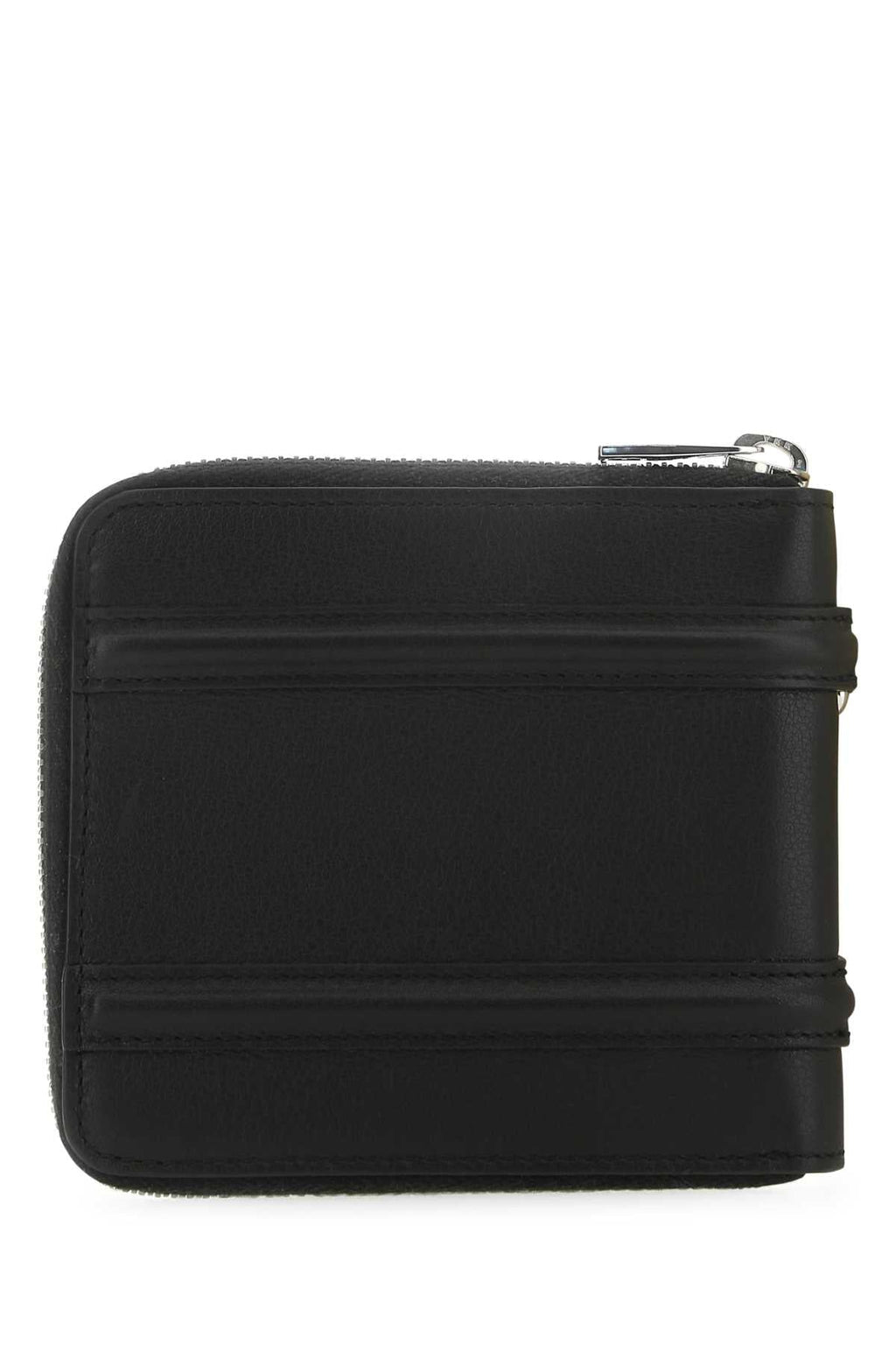 Alexander Mcqueen Men Black Leather Wallet