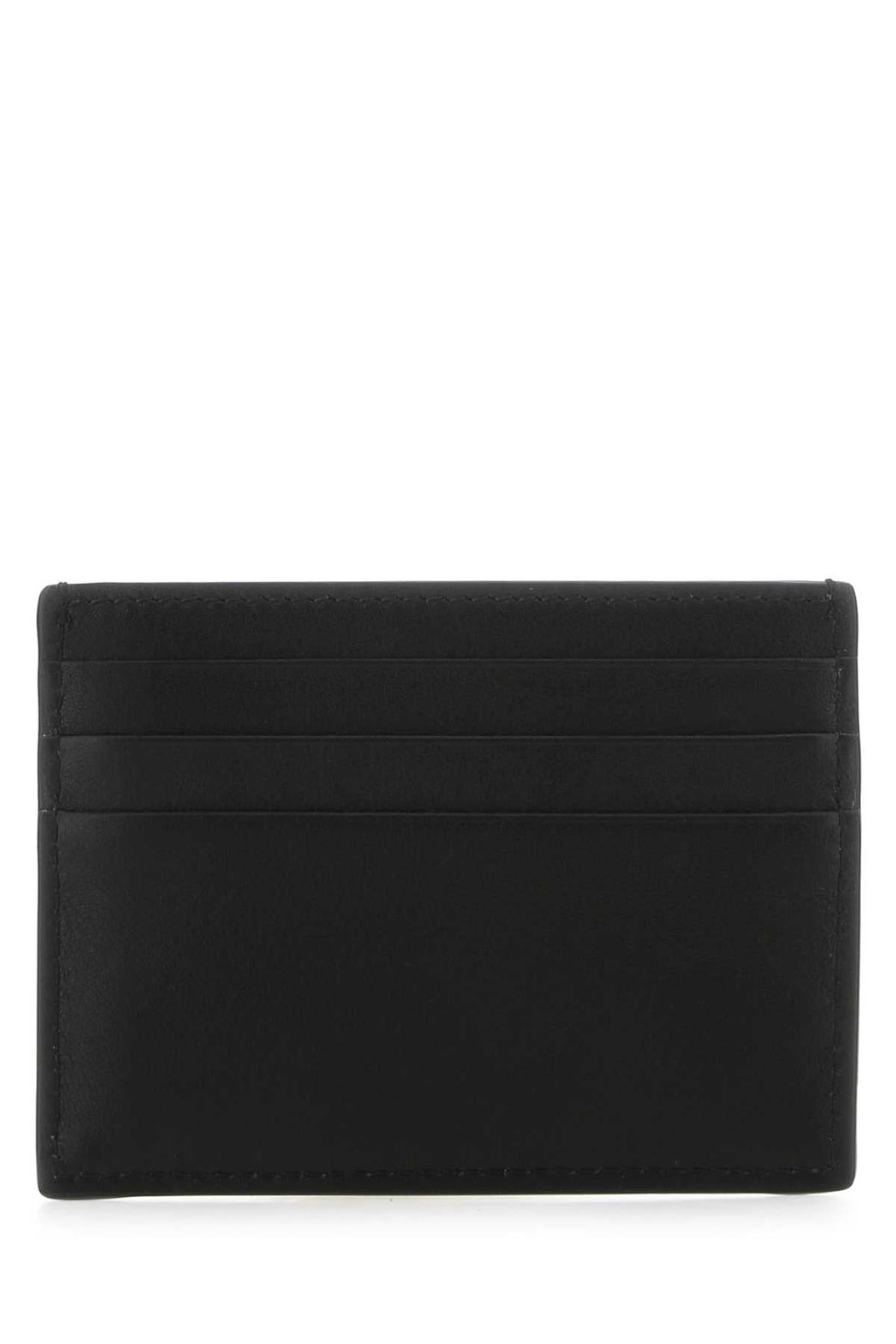 Alexander Mcqueen Men Black Leather Card Holder