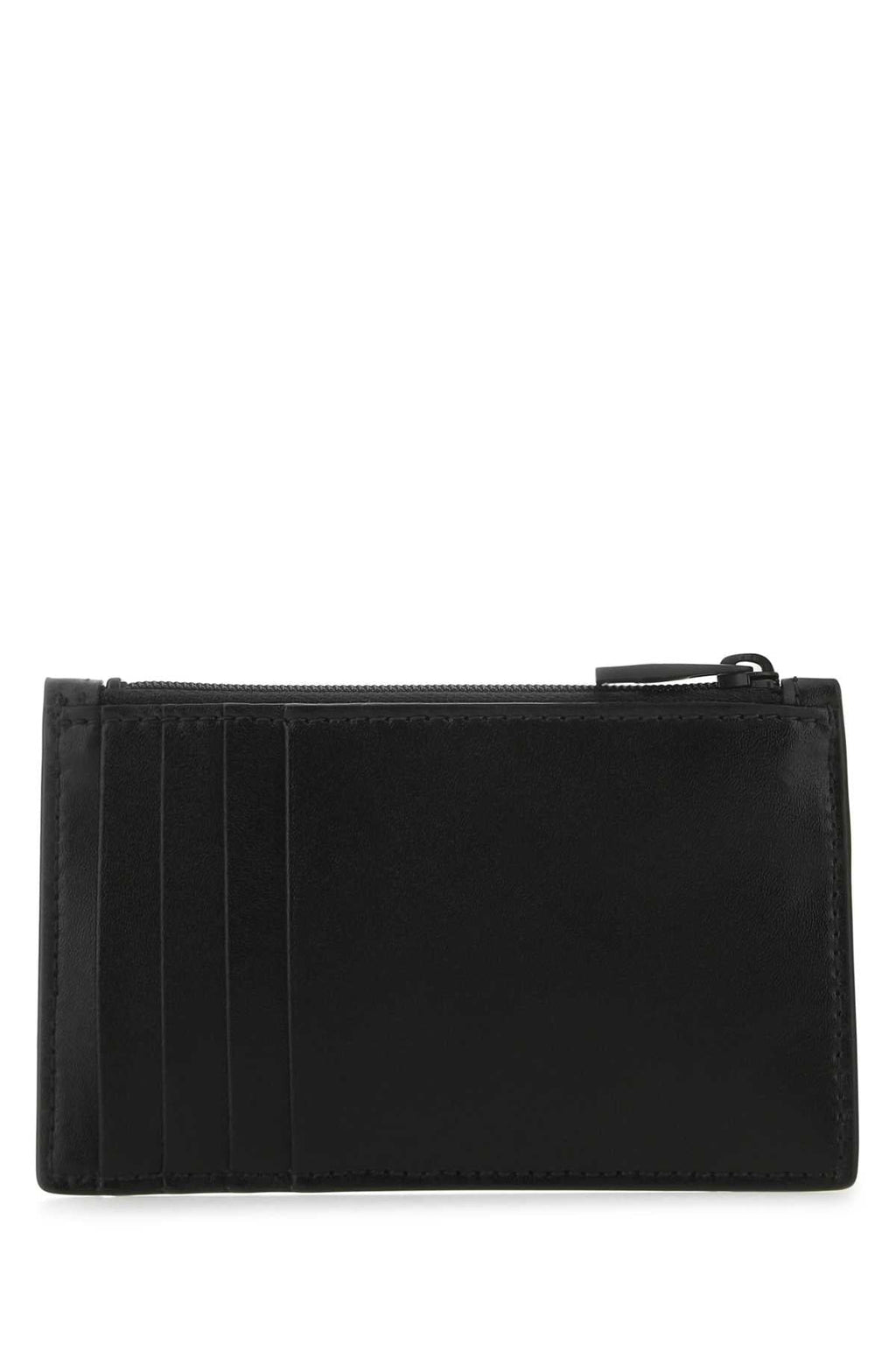 Alexander Mcqueen Men Black Leather Card Holder