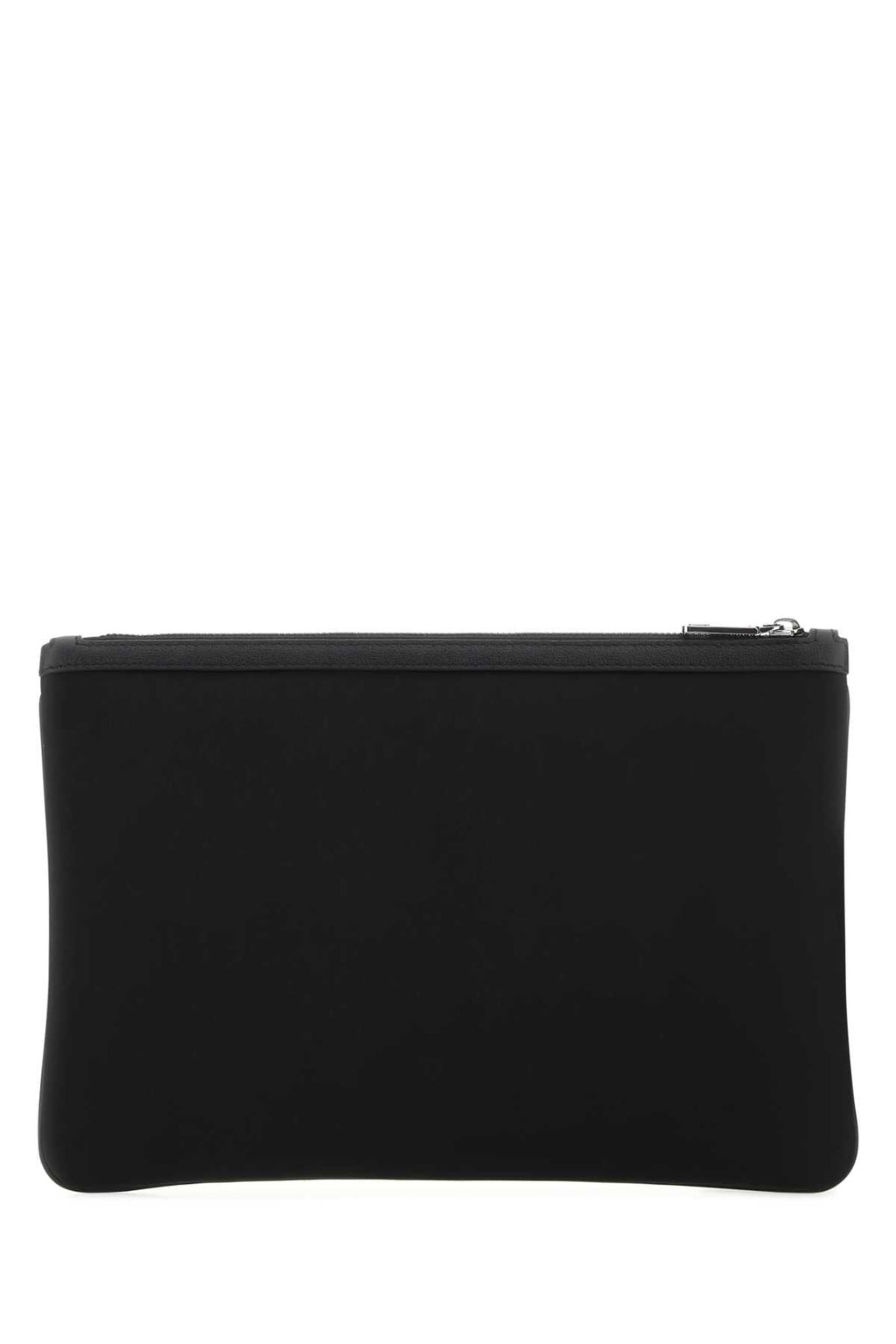 Dolce & Gabbana Men Black Leather And Nylon Pouch
