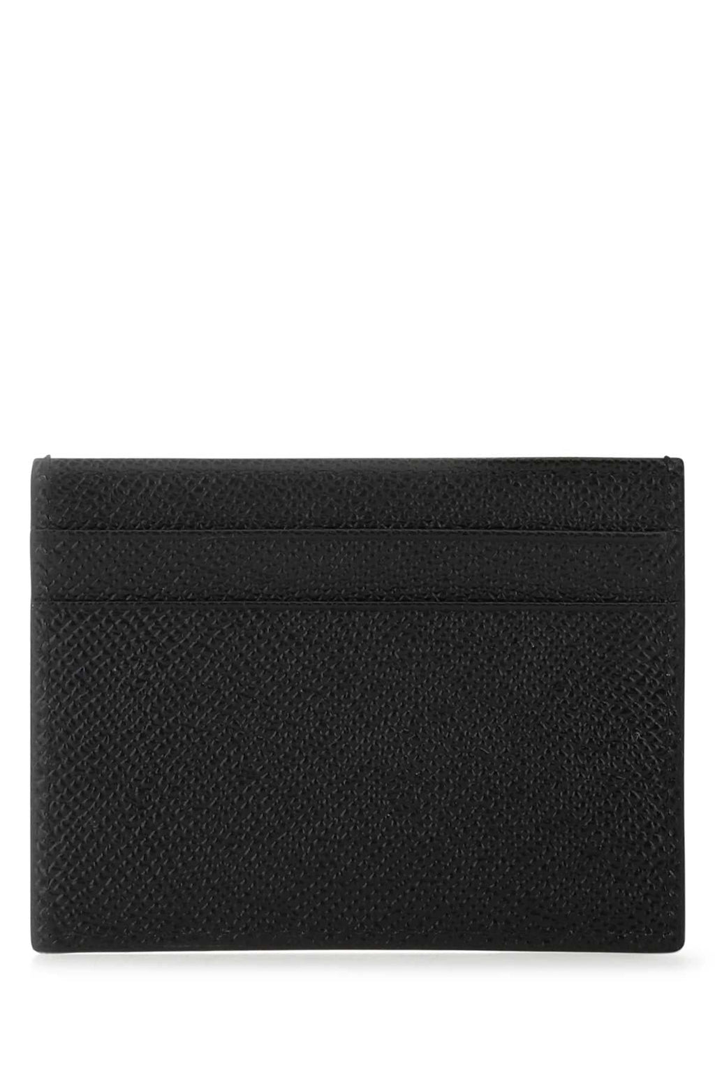 Dolce & Gabbana Men Black Leather Card Holder