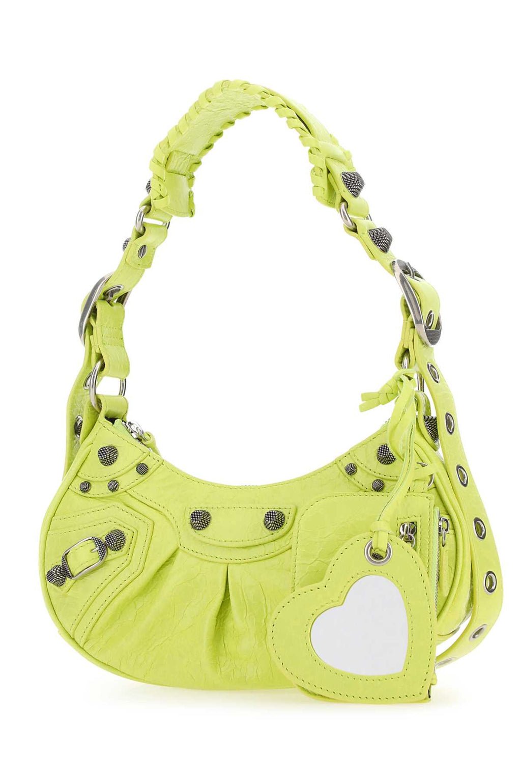 Balenciaga Women Yellow Nappa Leather Le Cagole Xs Shoulder Bag