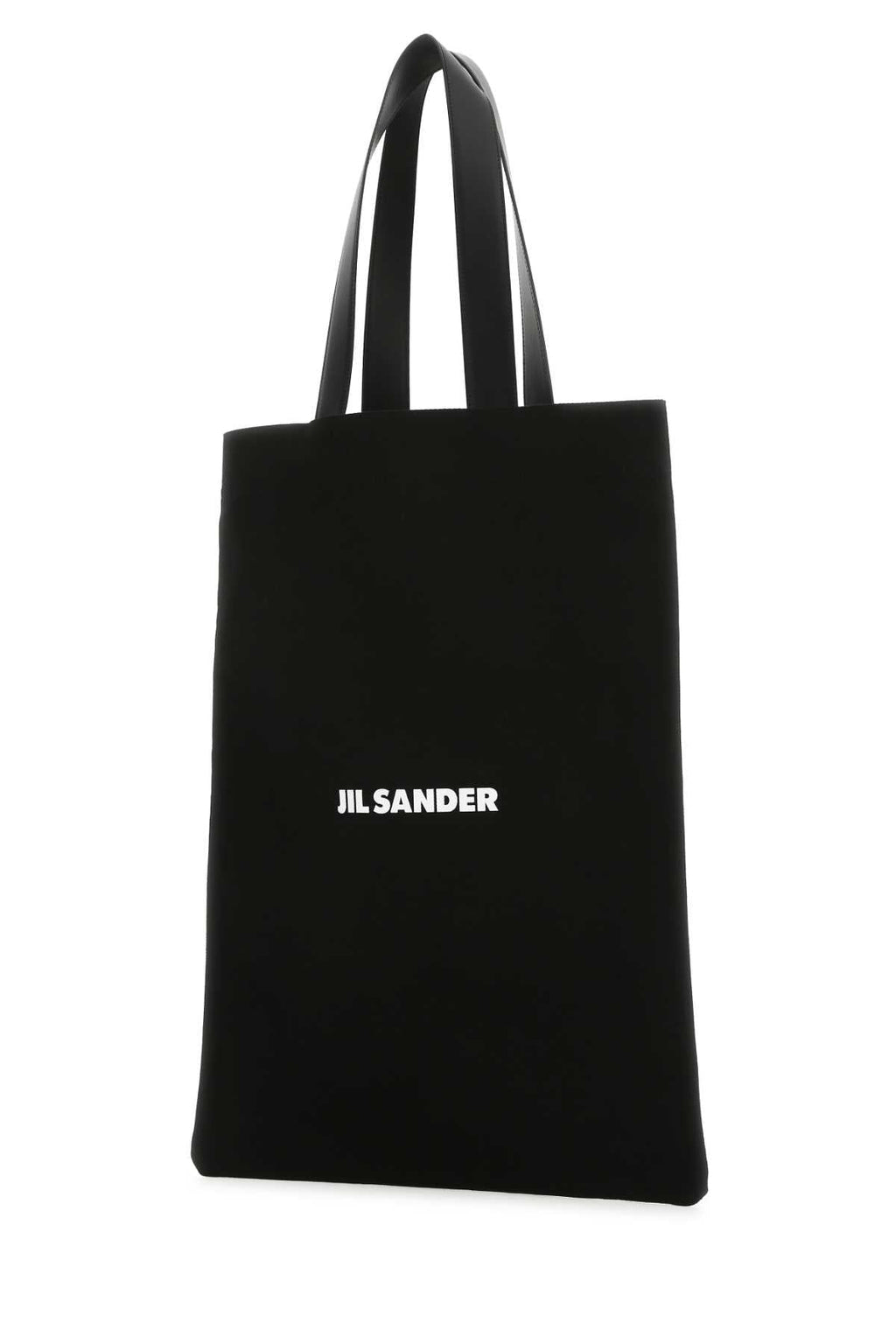 Jil Sander Women Black Canvas Shopping Bag