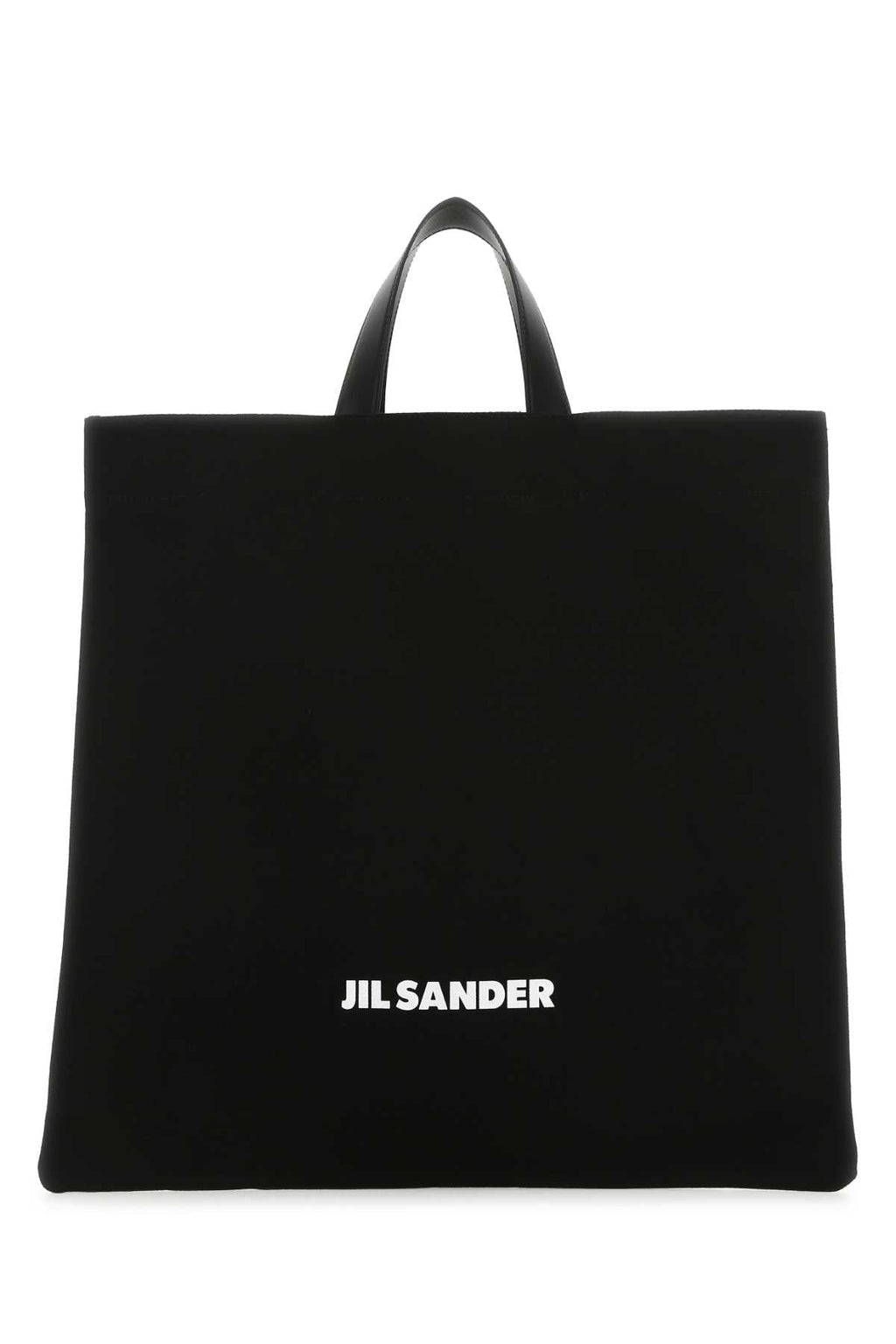 Jil Sander Women Black Canvas Shopping Bag