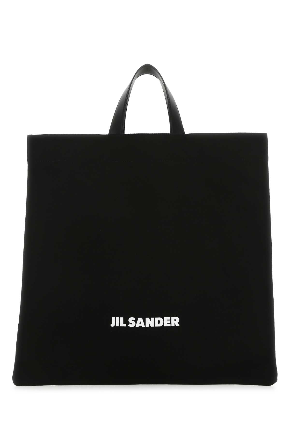 Jil Sander Women Black Canvas Shopping Bag
