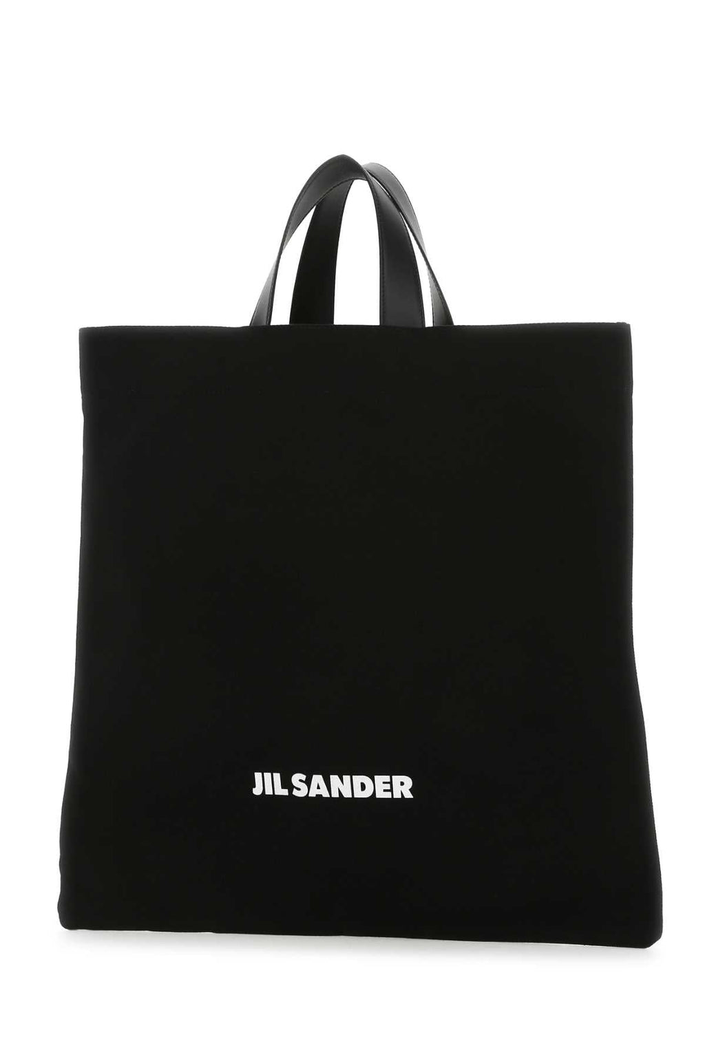Jil Sander Women Black Canvas Shopping Bag