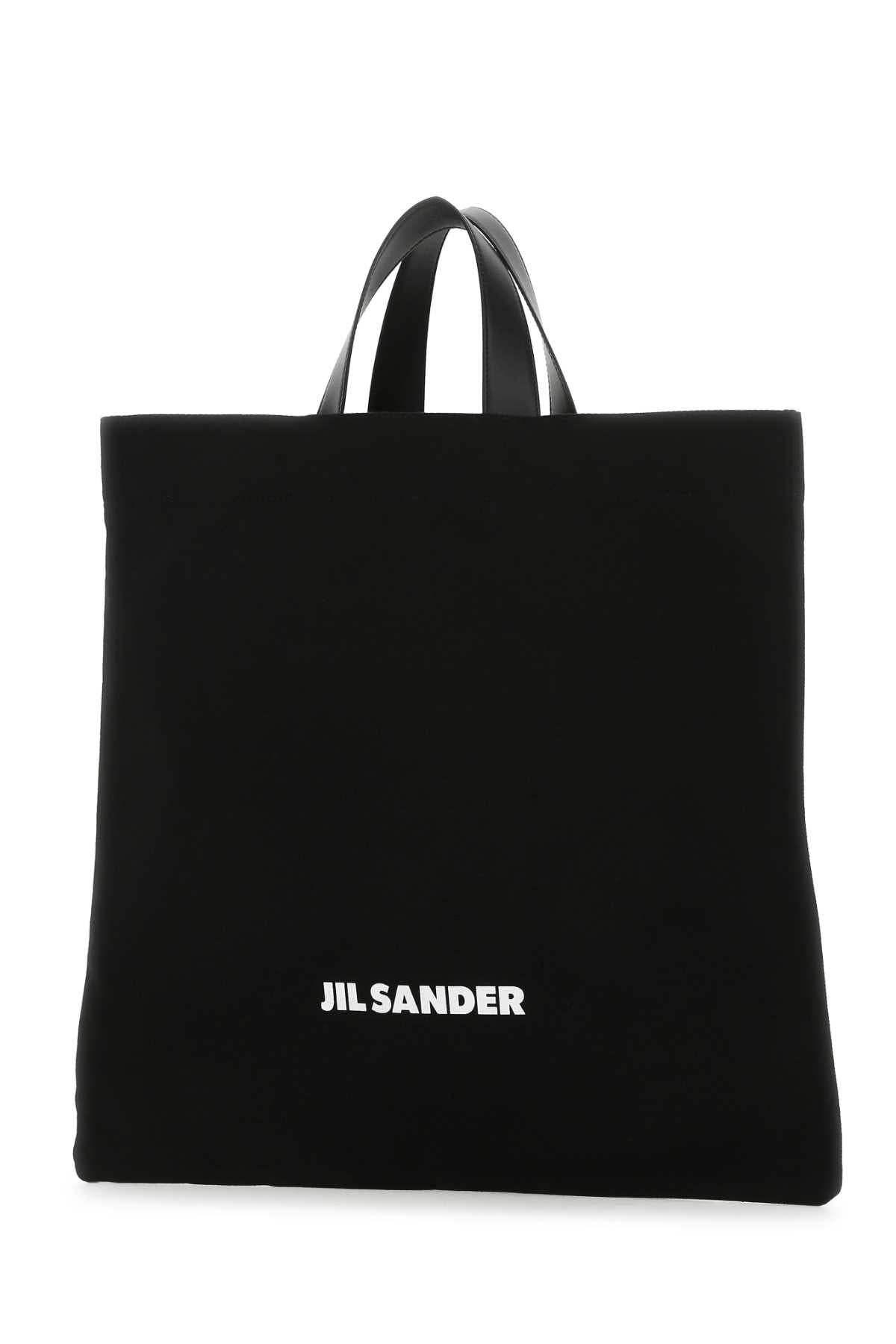 Jil Sander Women Black Canvas Shopping Bag