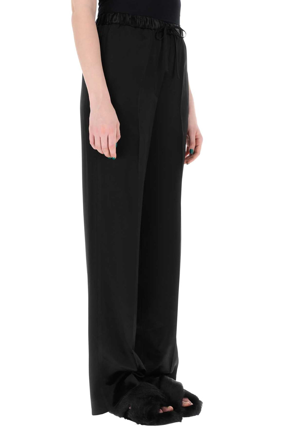 Jil Sander Women Black Satin Pant