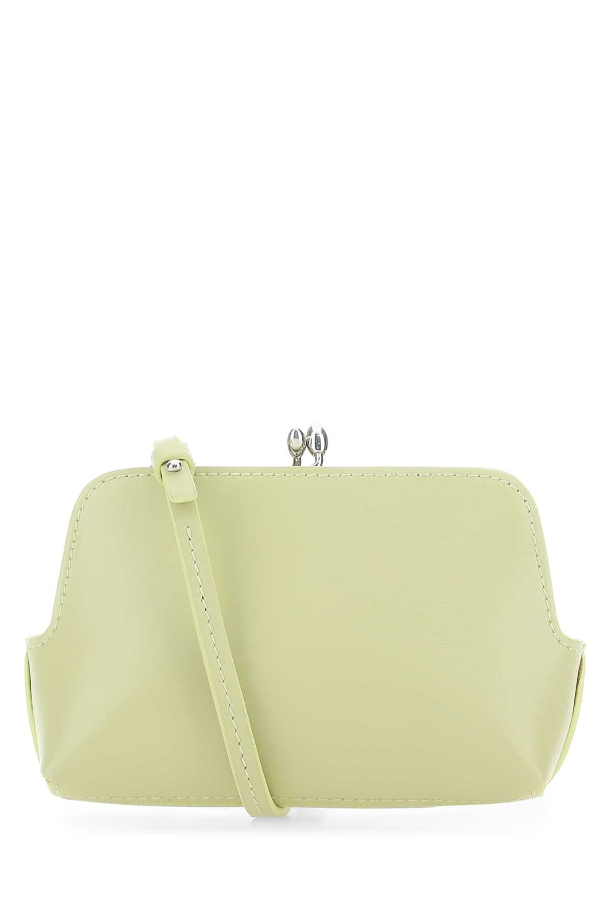 Jil Sander Women Pastel Green Leather Micro Goji Crossbody Bag
