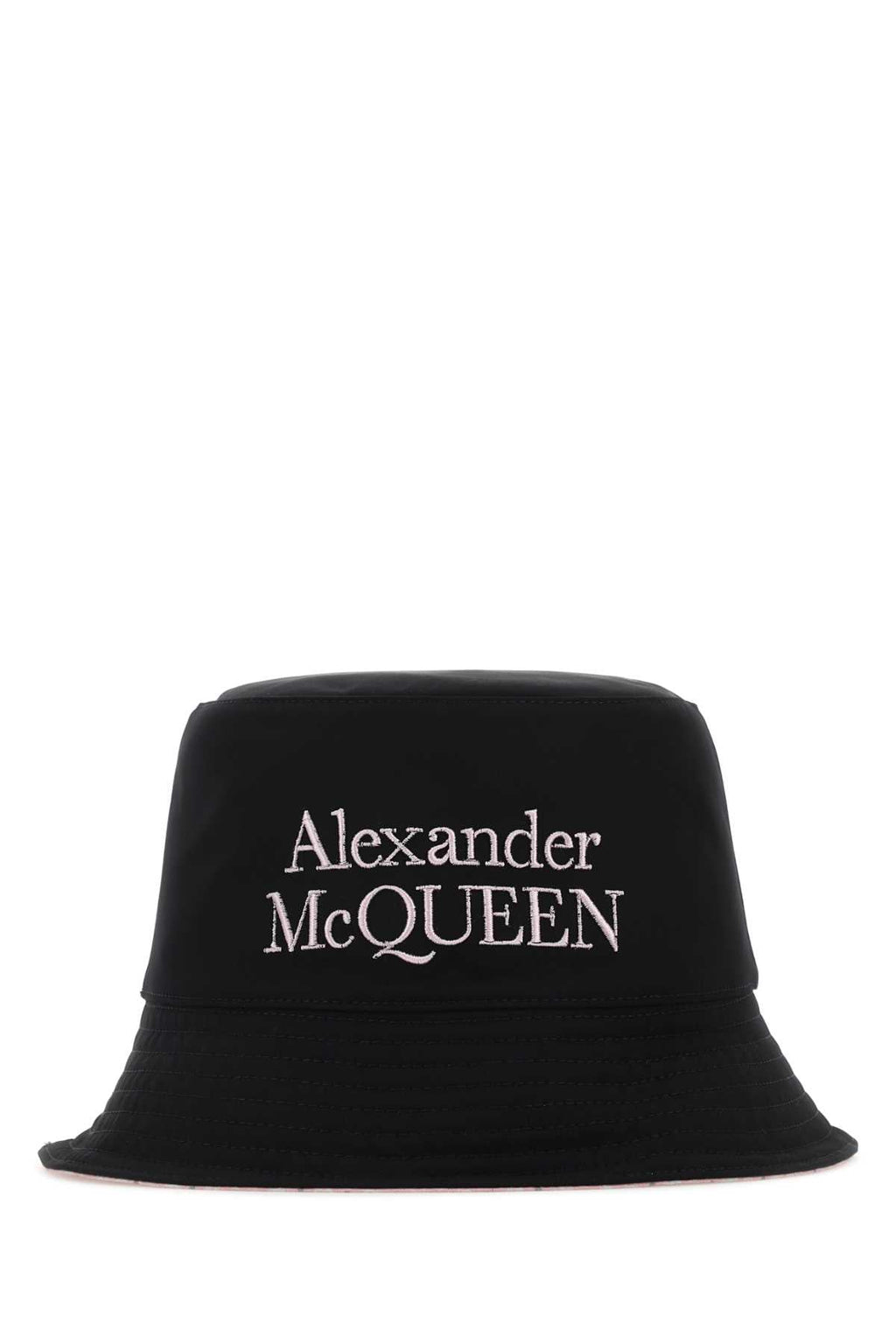Alexander Mcqueen Men Black Nylon Reversible Hat