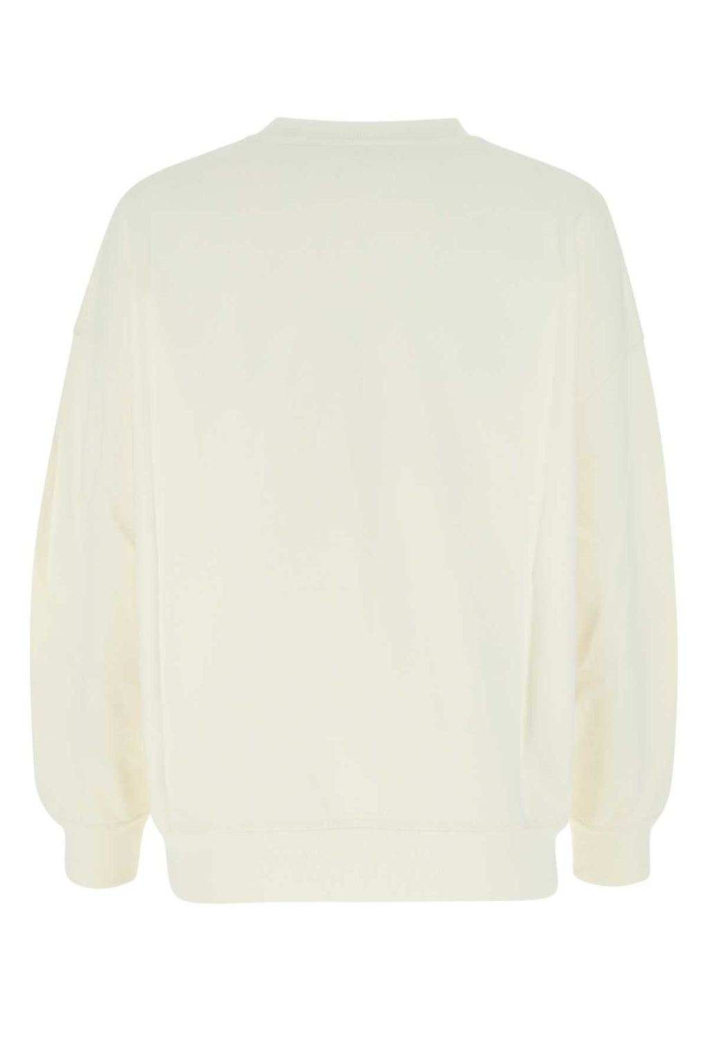 Alexander Mcqueen Women Ivory Cotton Oversize Sweatshirt