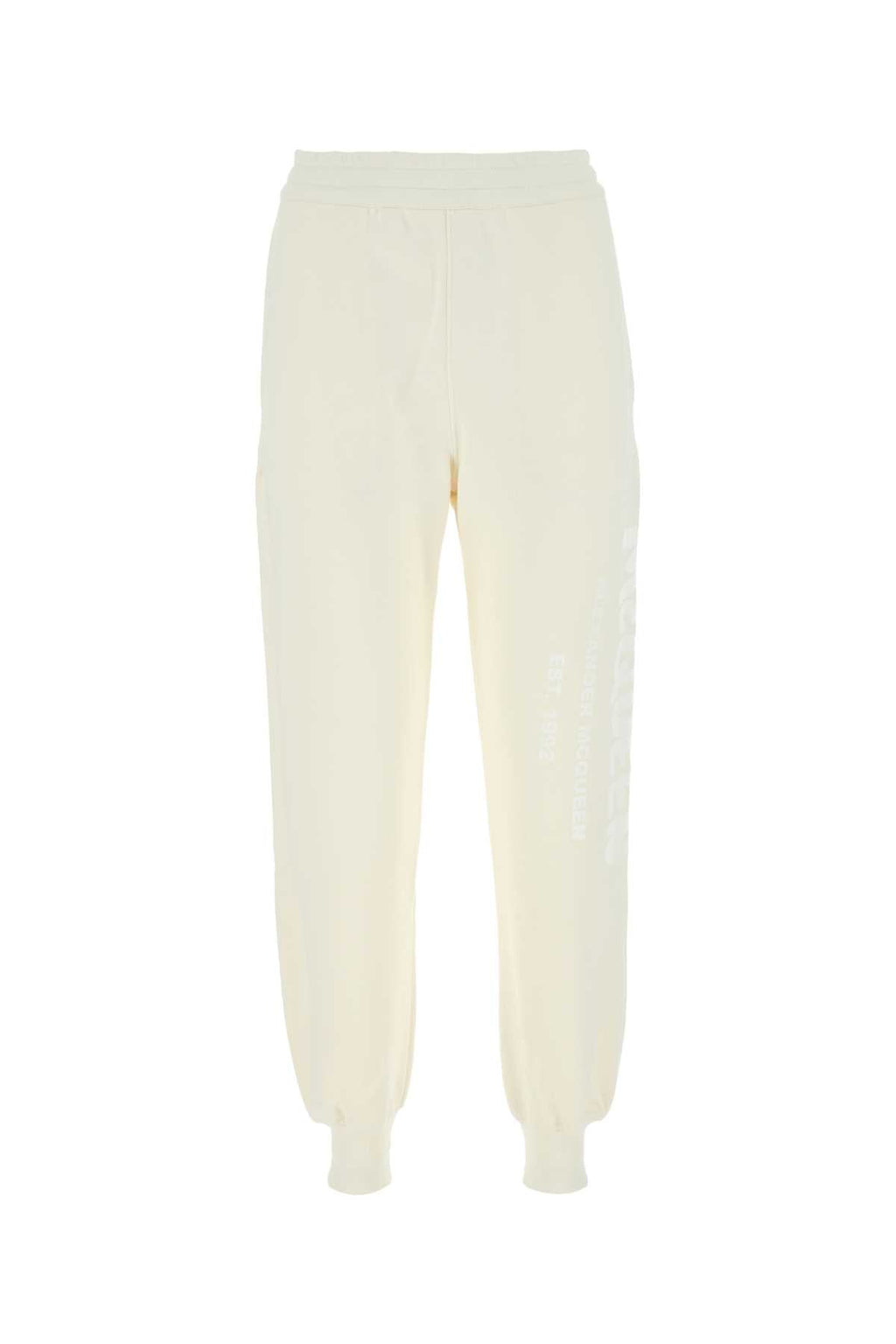 Alexander Mcqueen Women Ivory Cotton Joggers
