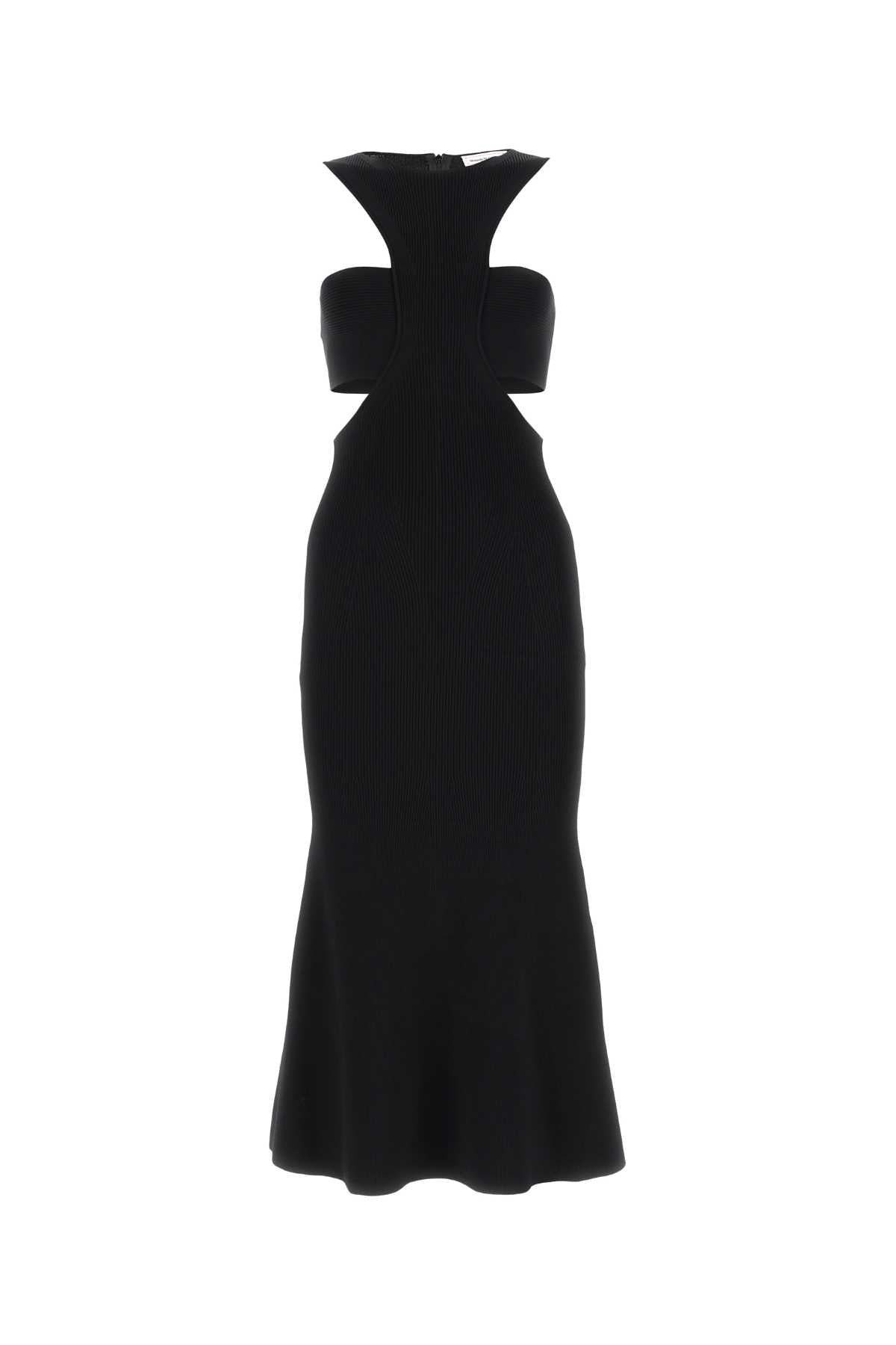 Alexander Mcqueen Women Black Viscose Blend Dress