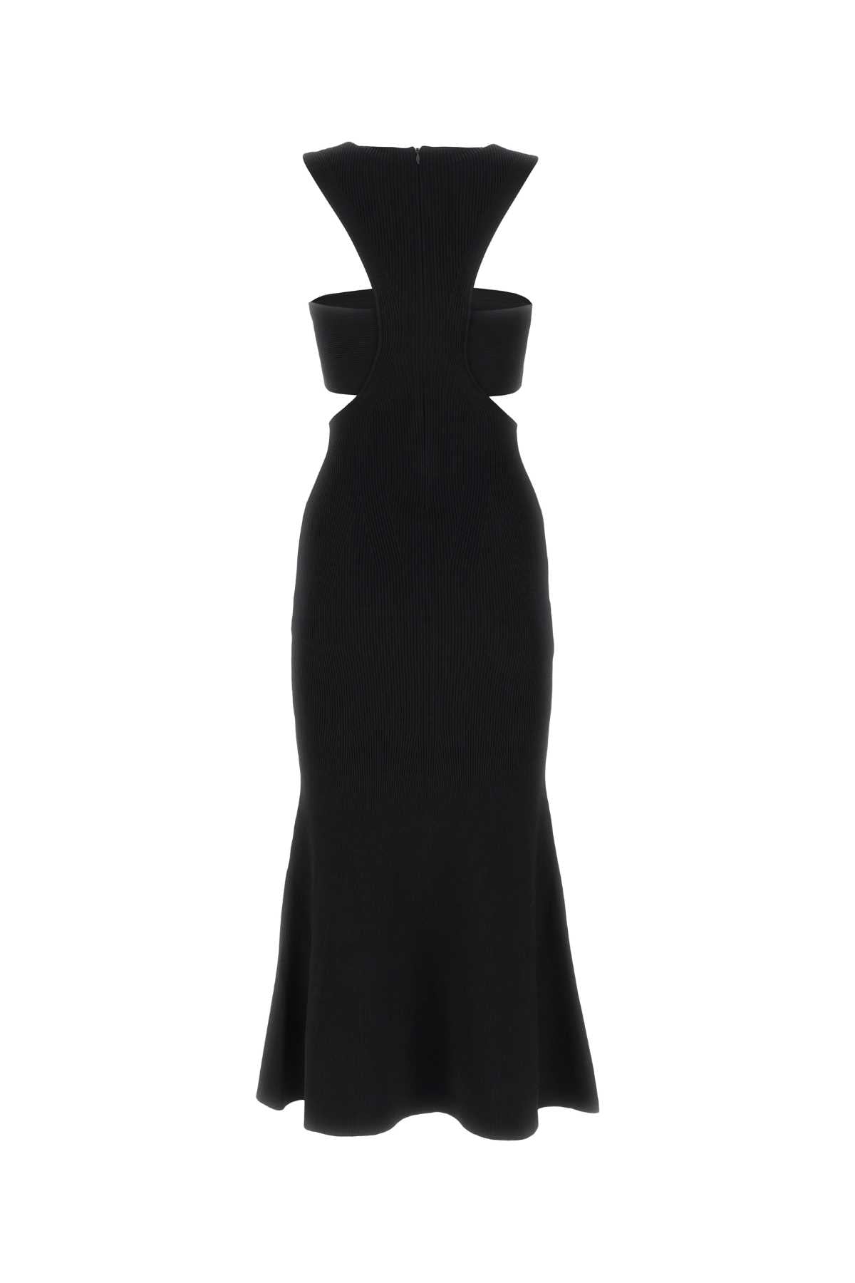 Alexander Mcqueen Women Black Viscose Blend Dress