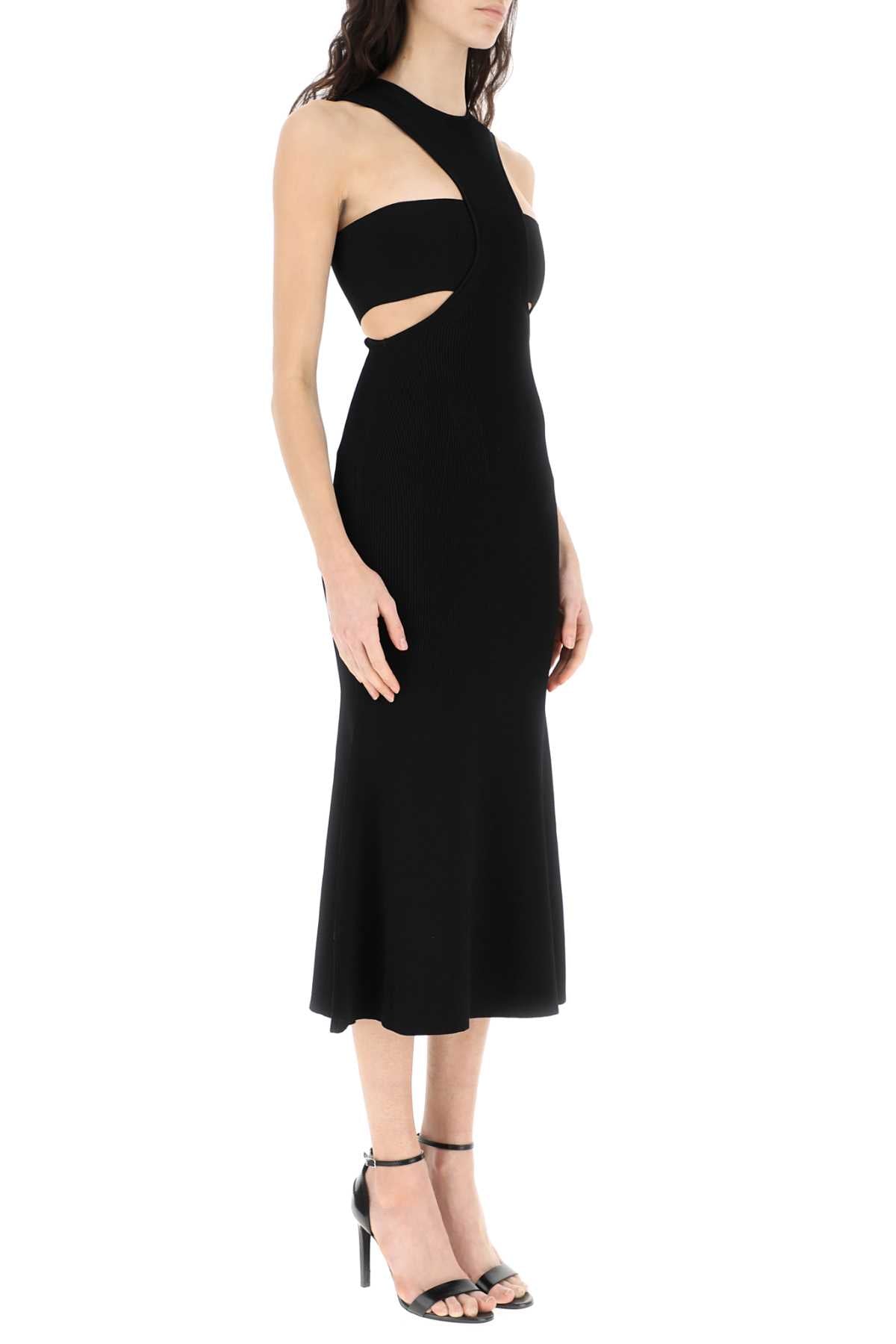 Alexander Mcqueen Women Black Viscose Blend Dress