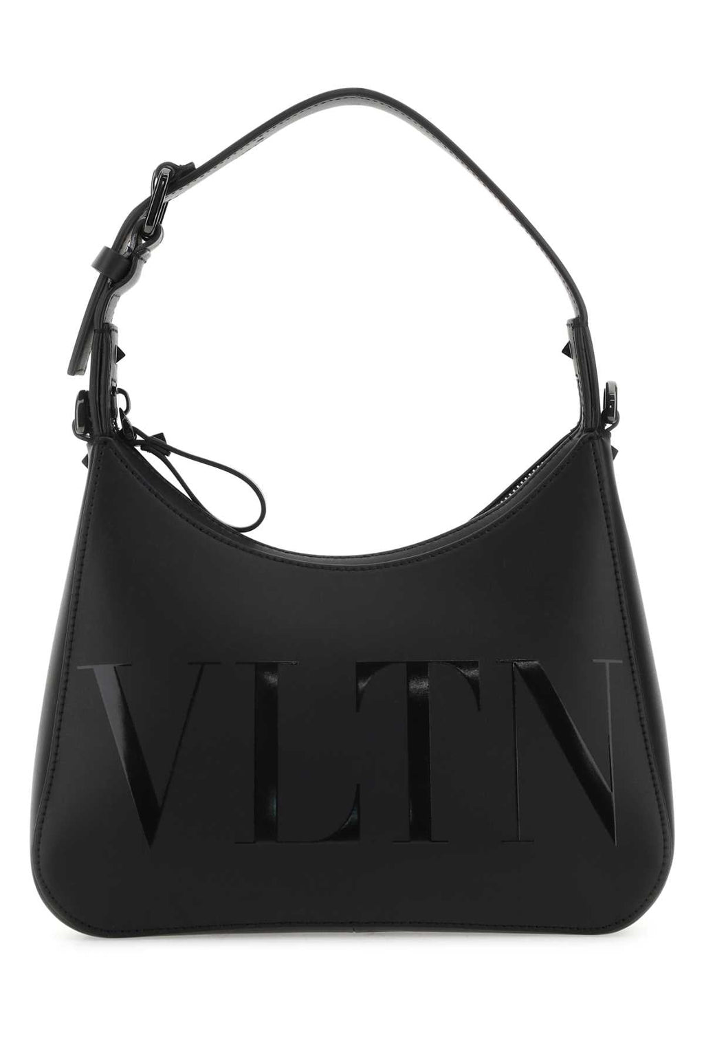 Valentino Garavani Men Black Leather Vltn Handbag