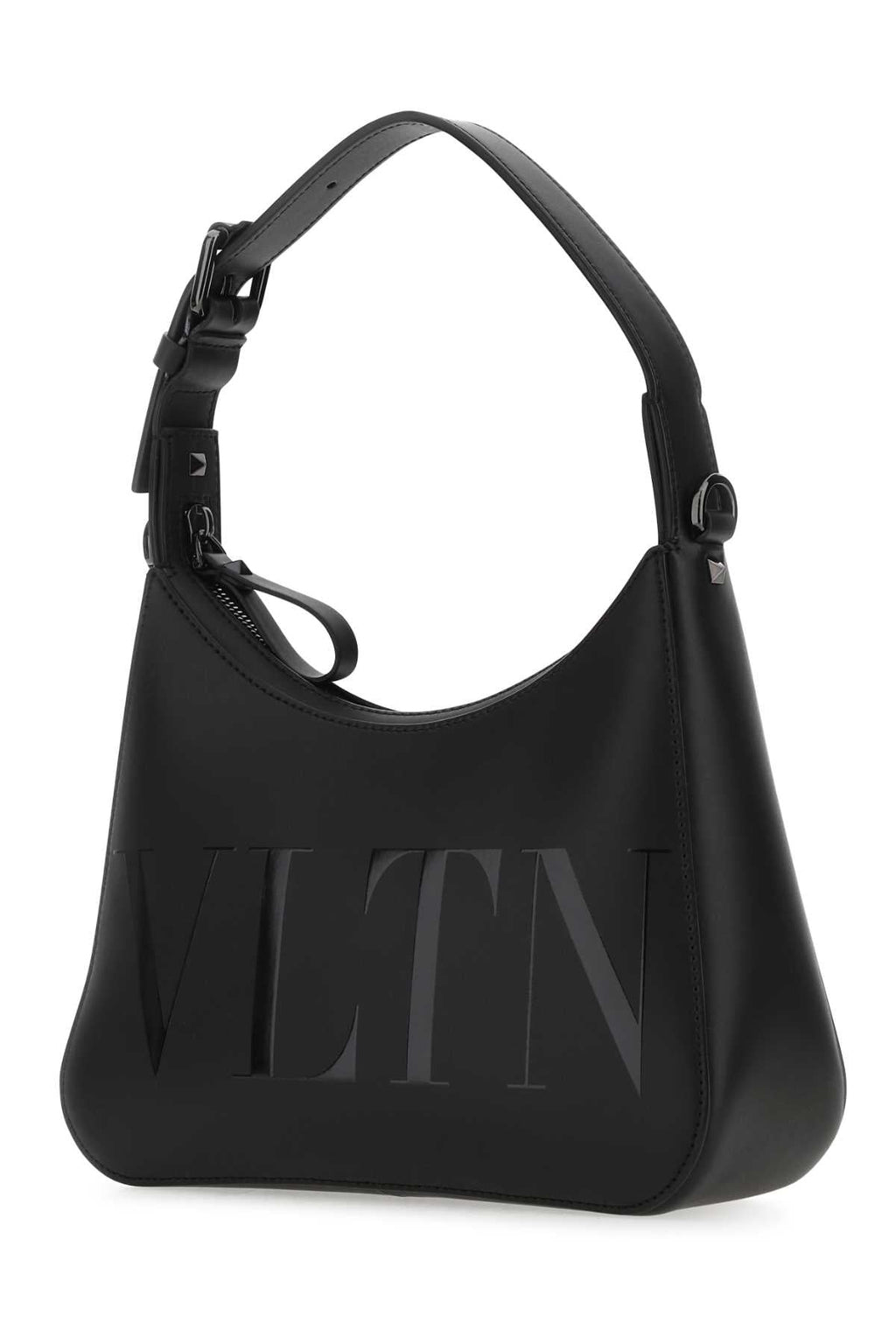 Valentino Garavani Men Black Leather Vltn Handbag