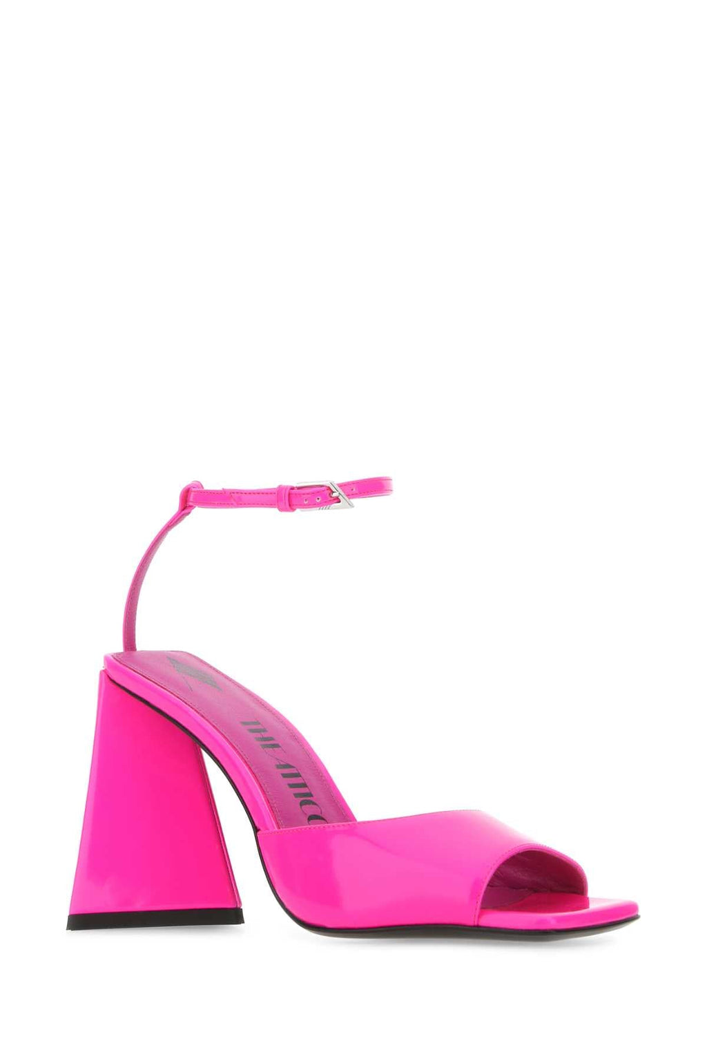 The Attico Women Fluo Pink Leather Piper Sandals