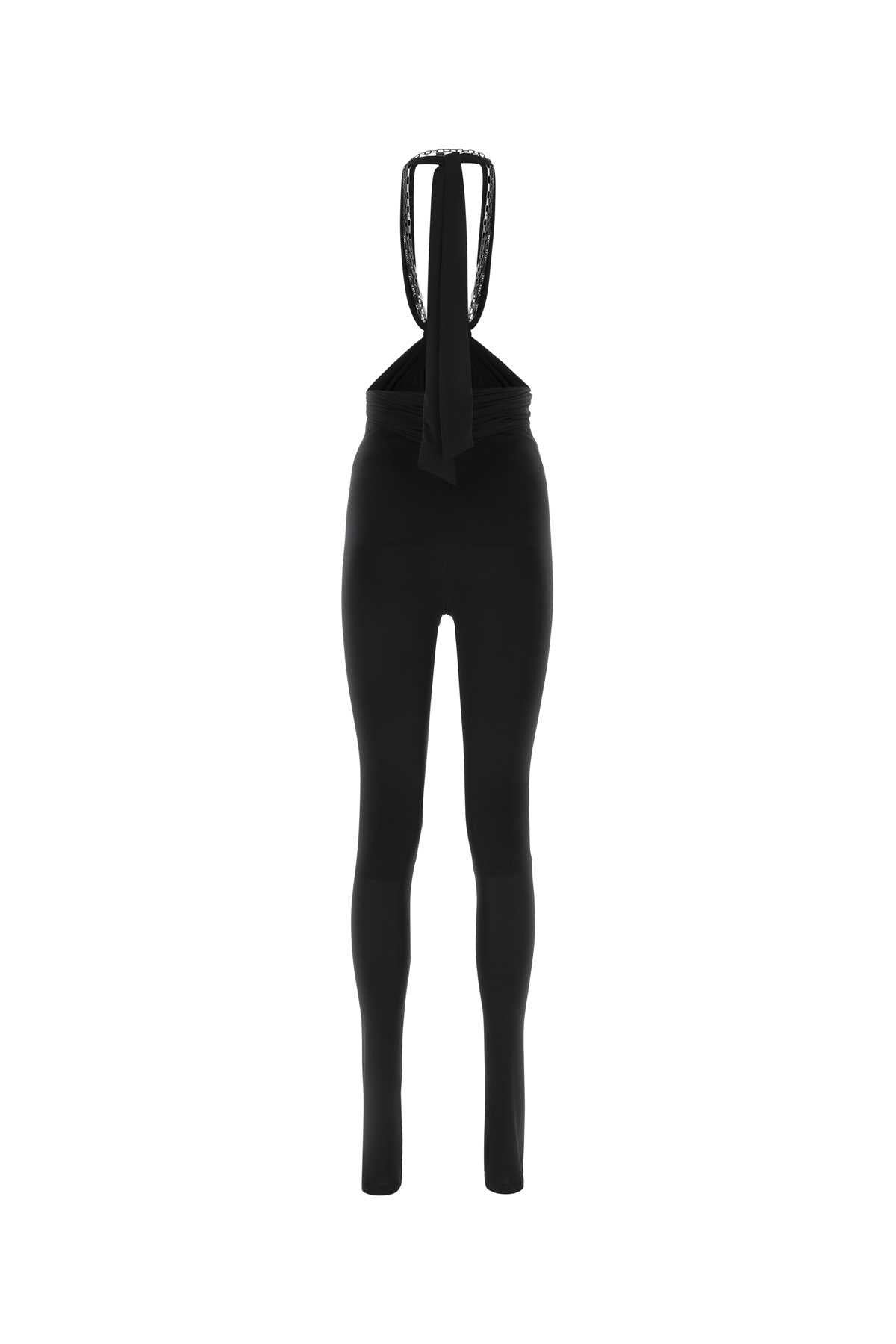 The Attico Women Black Stretch Polyester Ruby Pant