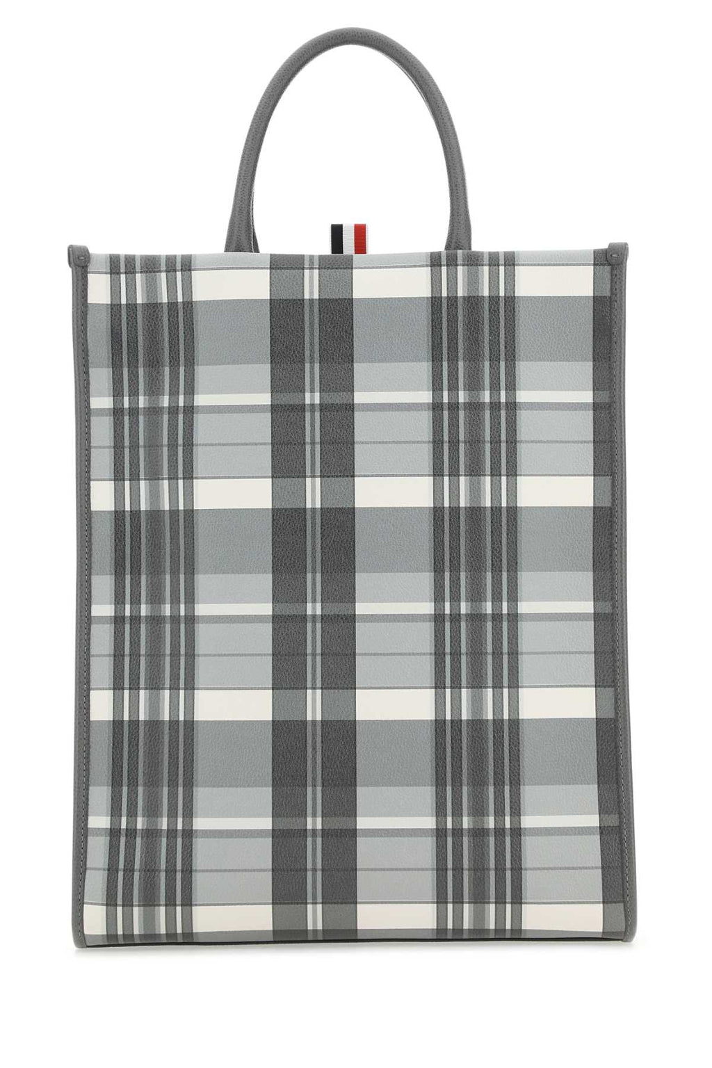 Thom Browne Men Printed Leather Shopping Bag