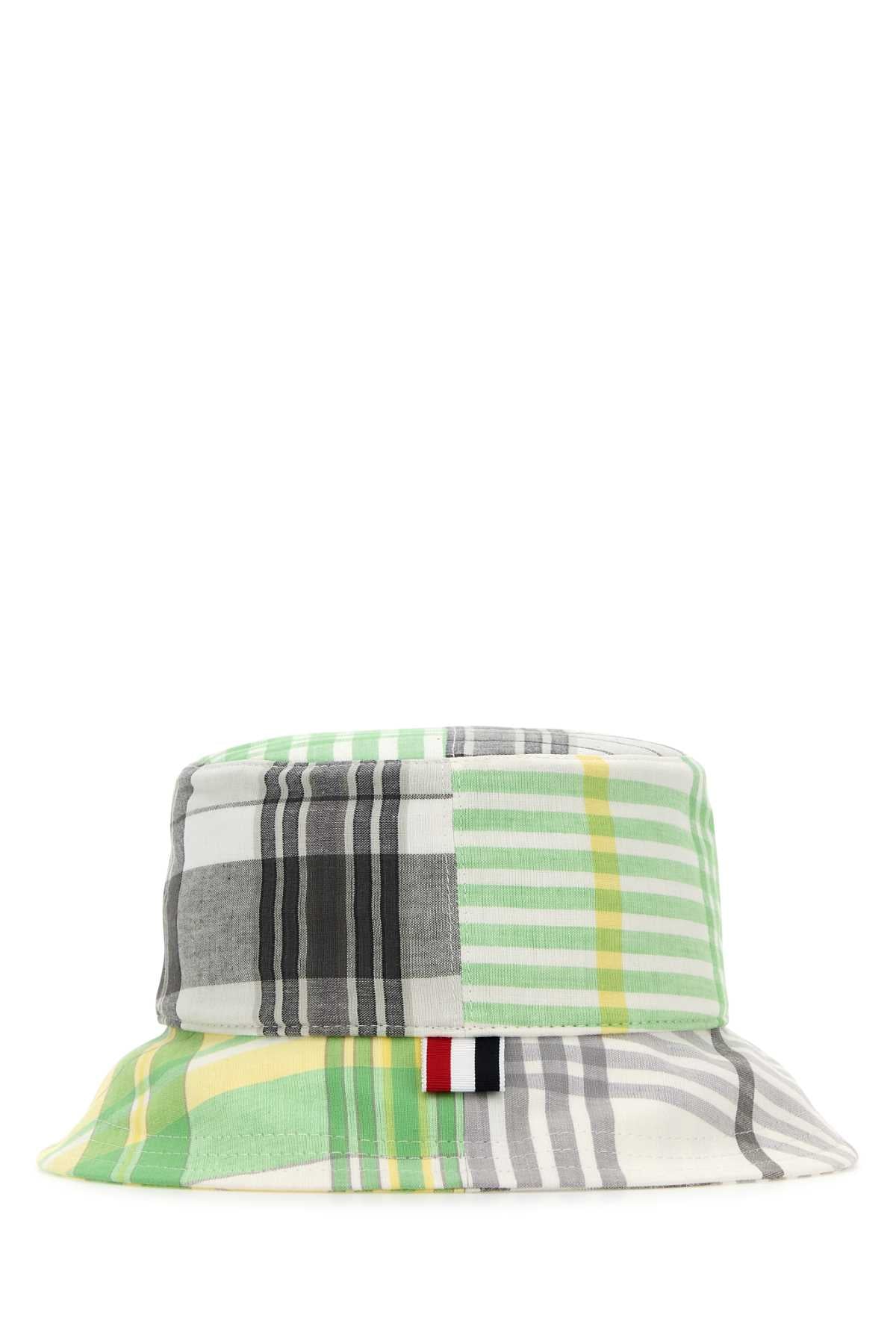 Thom Browne Men Printed Cotton Bucket Hat