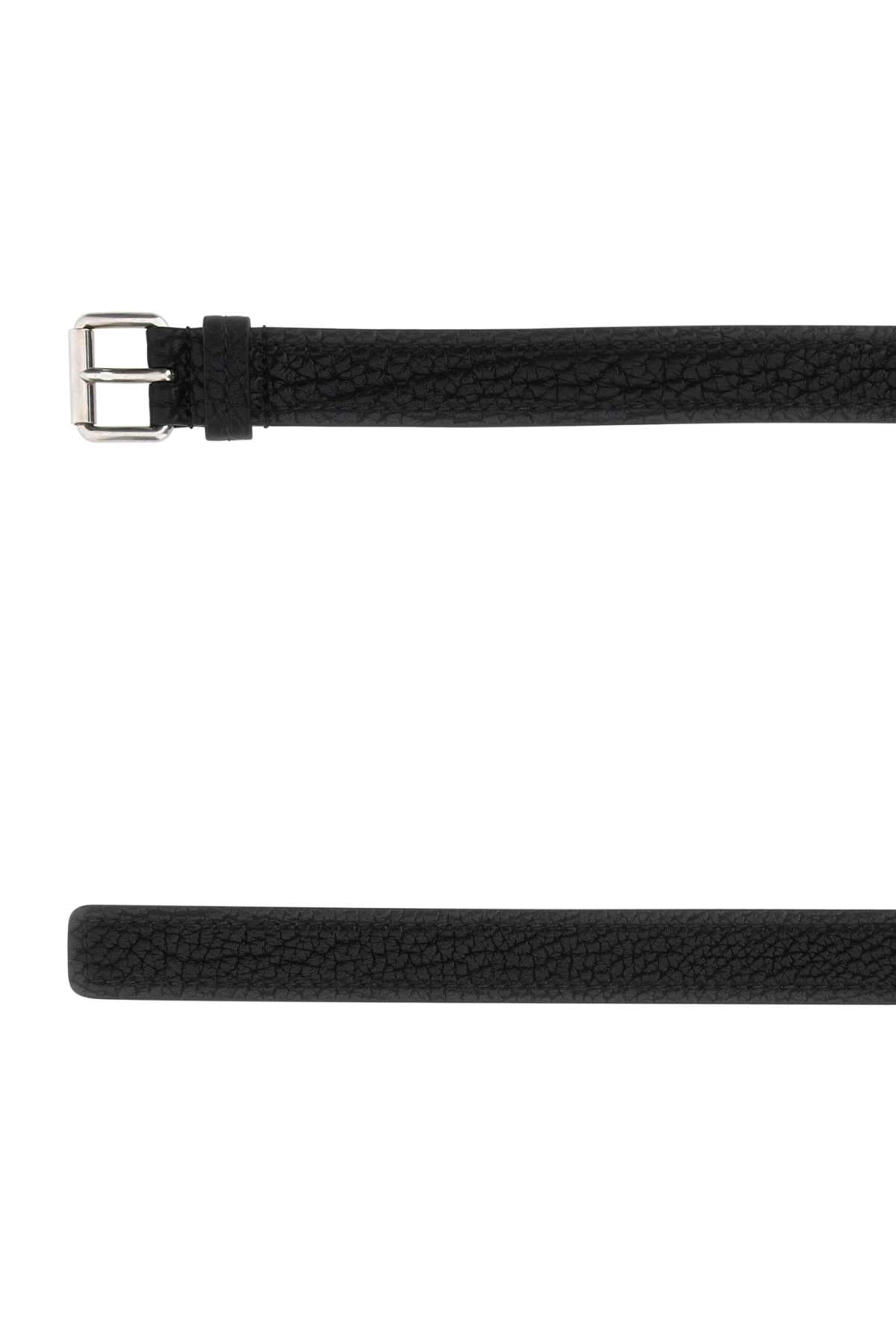 Prada Men Black Leather Belt